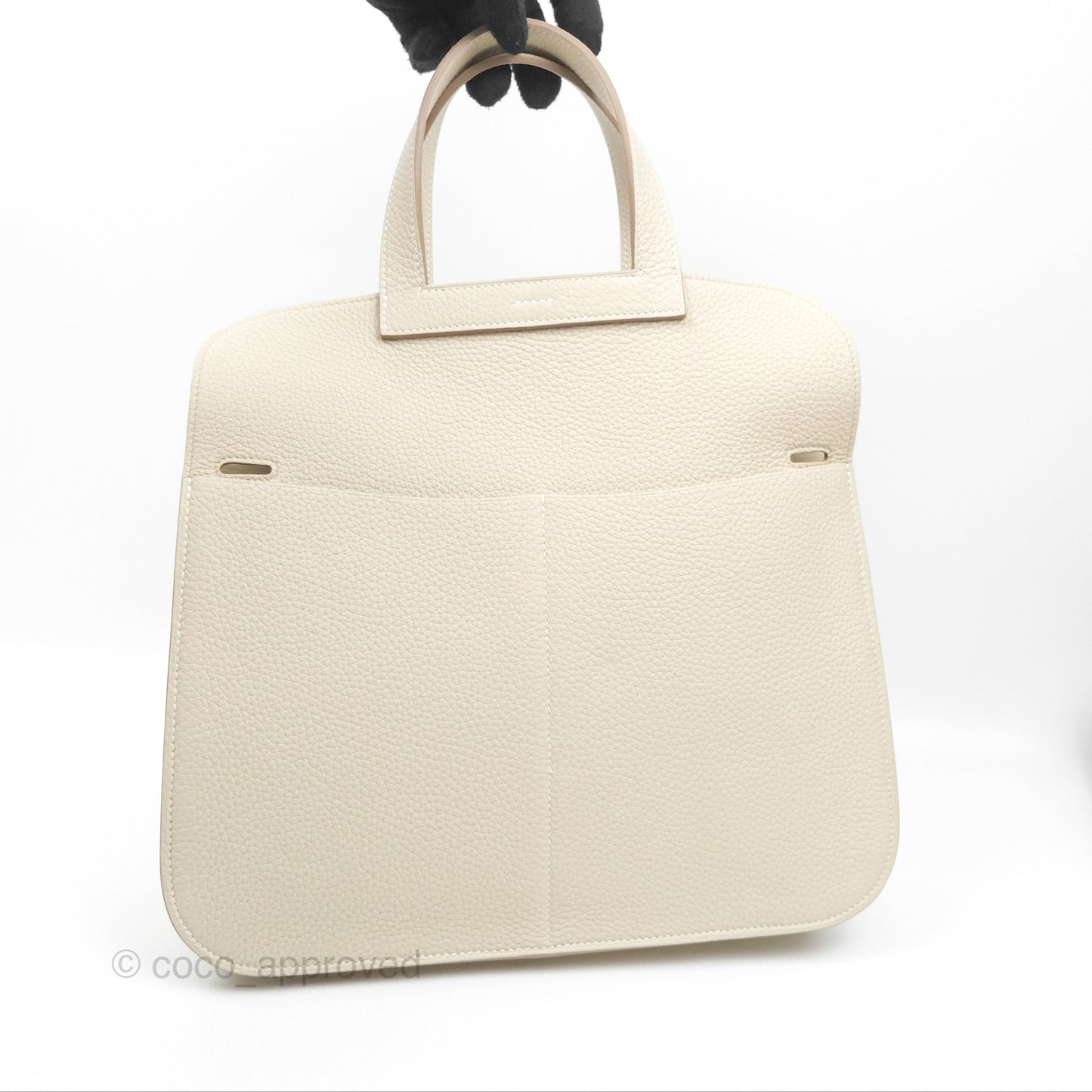 Hermès Halzan 31 Beton Clemence Gold Hardware