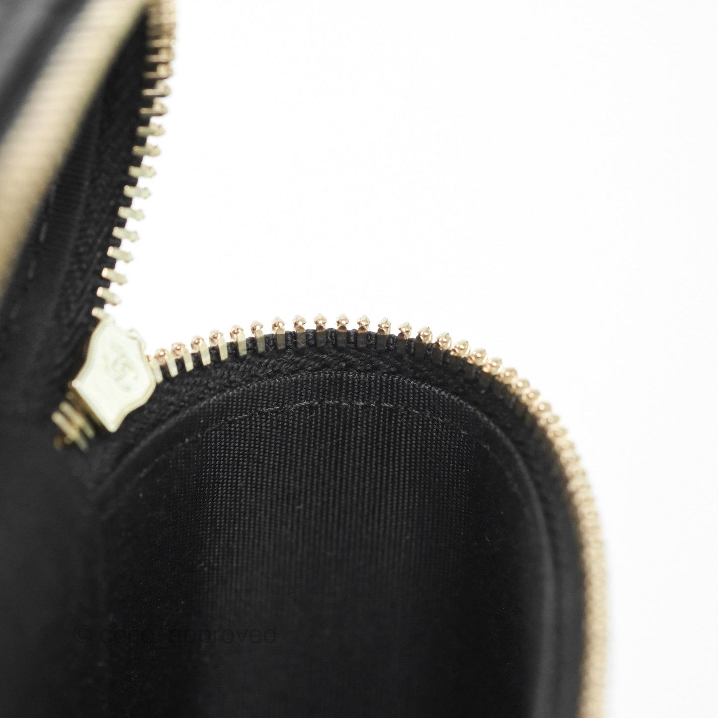 Chanel Trendy Vanity Phone Holder With Chain Black Lambskin Gold Hardware