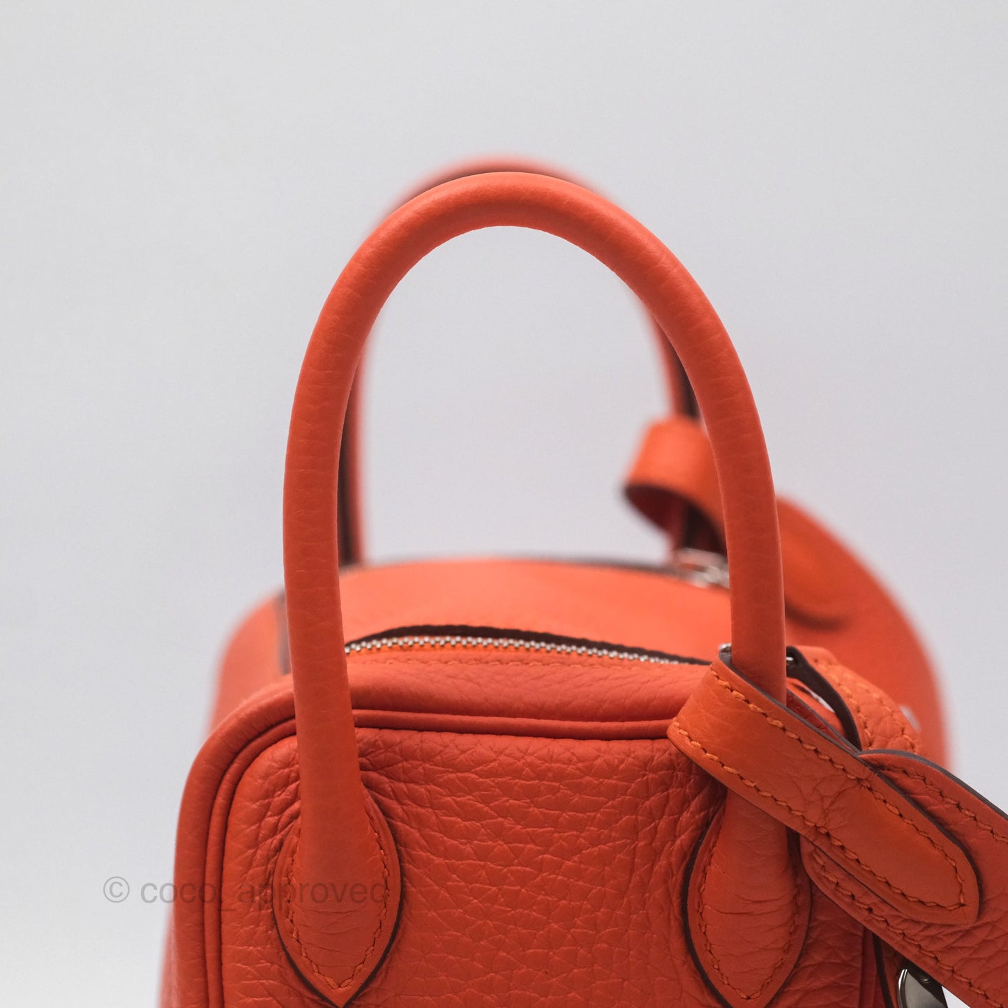Hermès Mini Lindy 20 Clemence Palladium Hardware