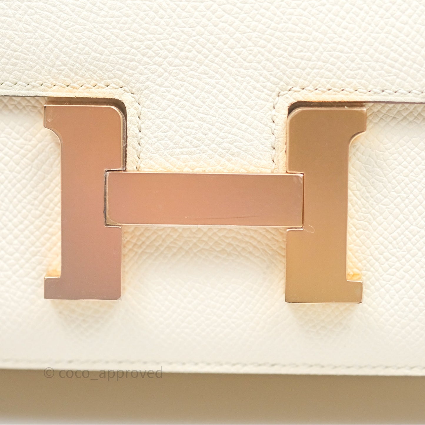 Hermès Constance Mini 18cm Nata I2 Epsom Gold Hardware