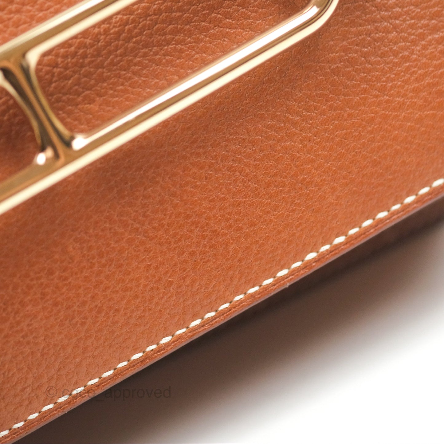 Hermès Roulis Mini 18 Fauve Barenia Gold Hardware