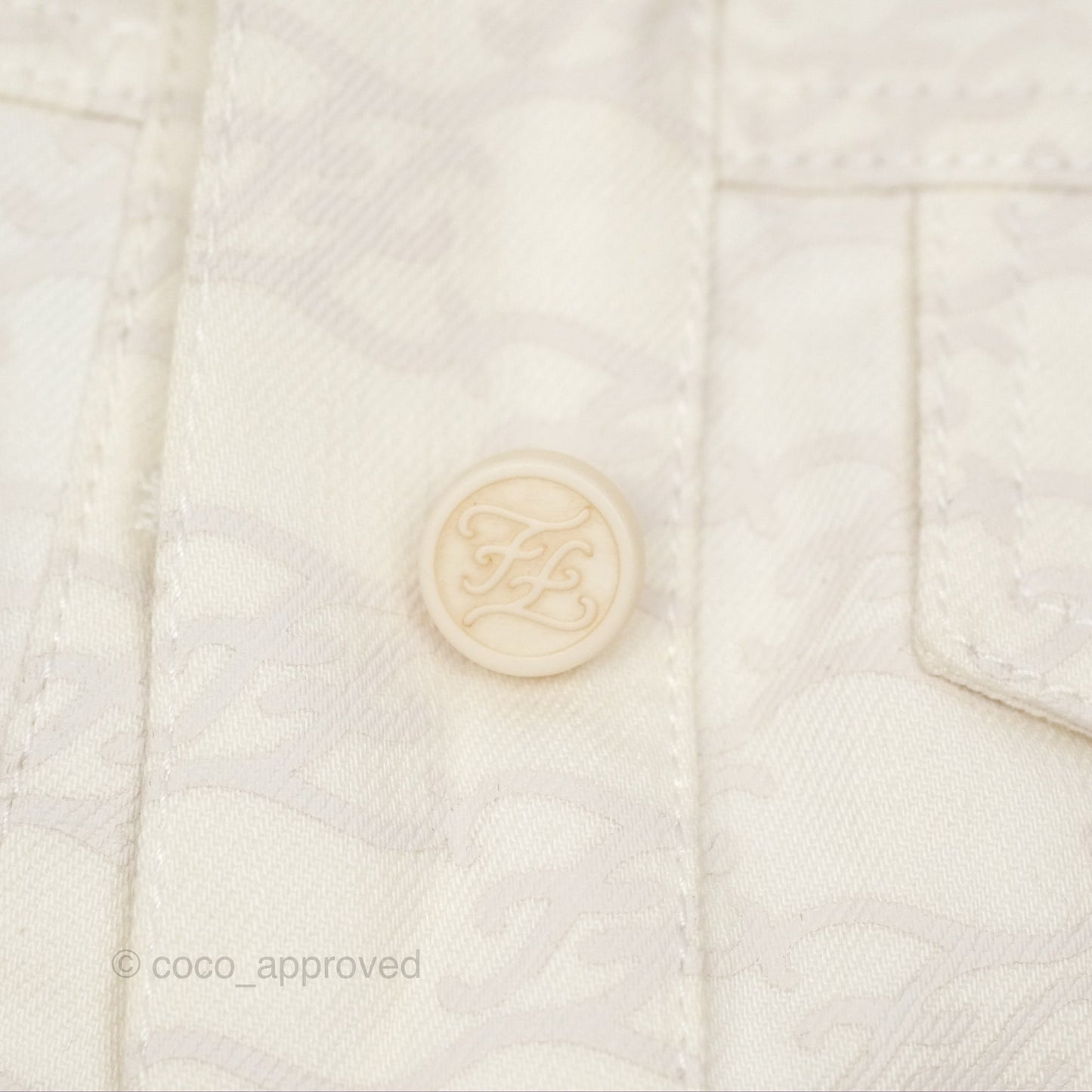 Fendi White Denim Jacket Size 36