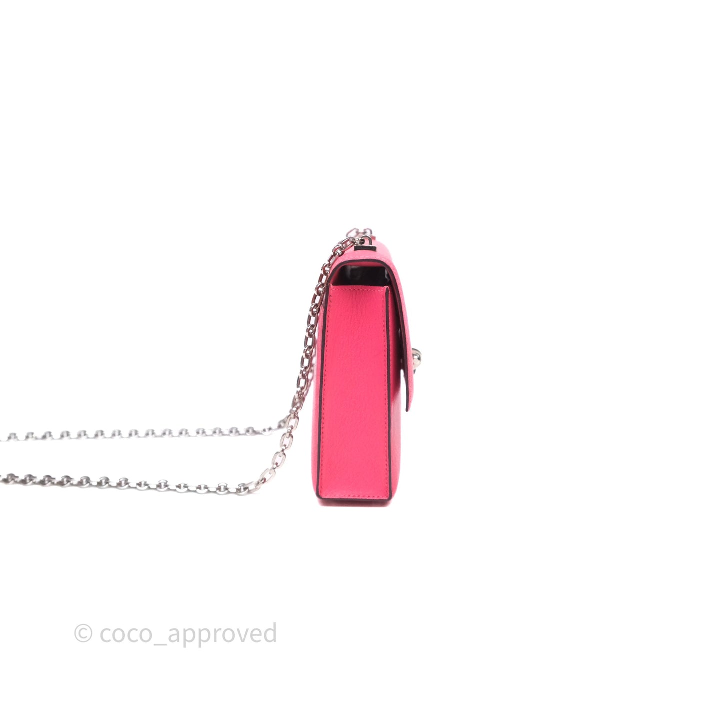 Hermès Mini Verrou Chaine Bag Rose Lipstick U5 Chevre Mysore Palladium Hardware