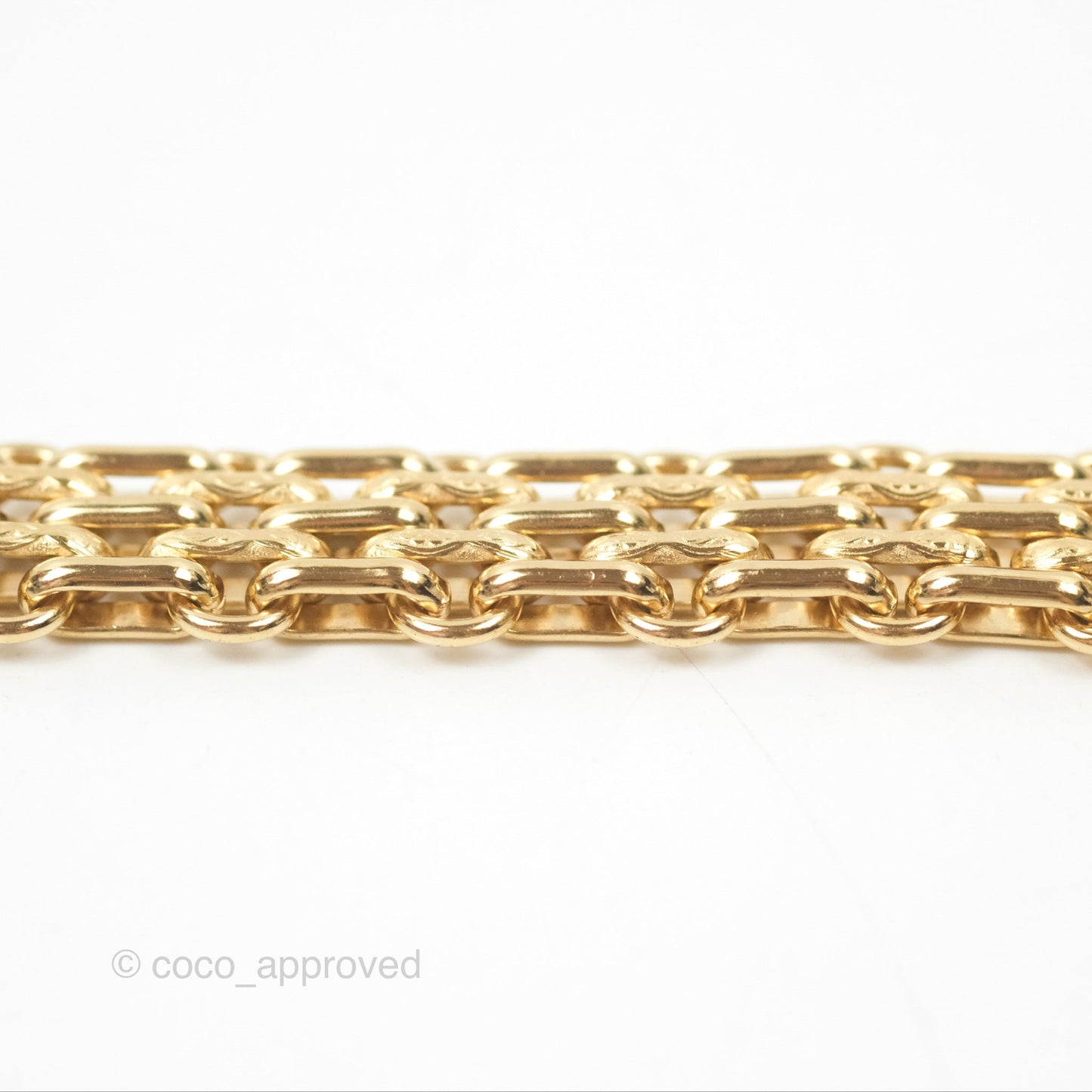 Chanel Crystal Logo Choker Gold Tone 20A