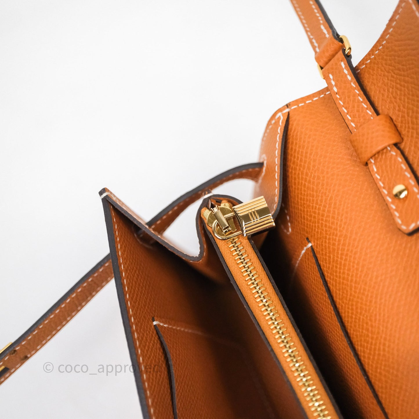 Hermès Kelly To Go Wallet Toffee 1H Epsom Gold Hardware
