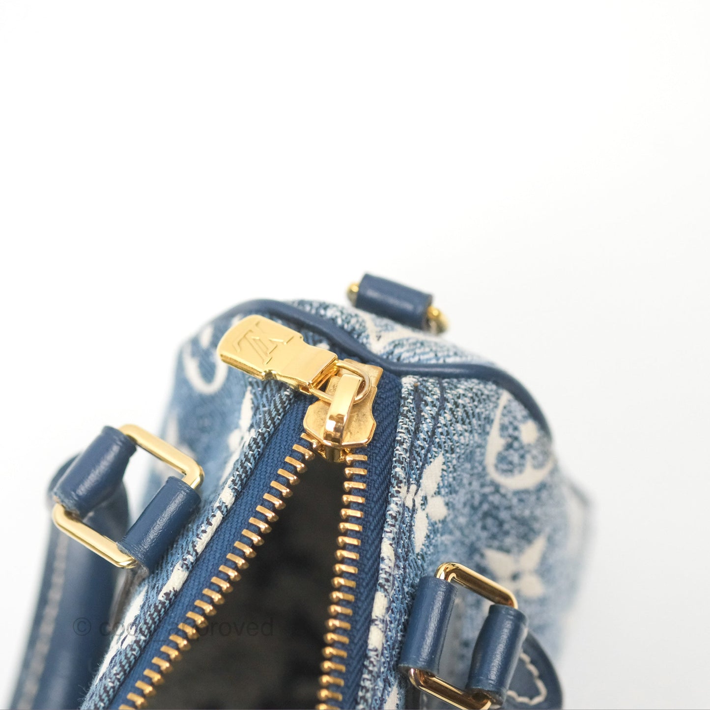 Louis Vuitton Nano Speedy Denim Monogram Blue
