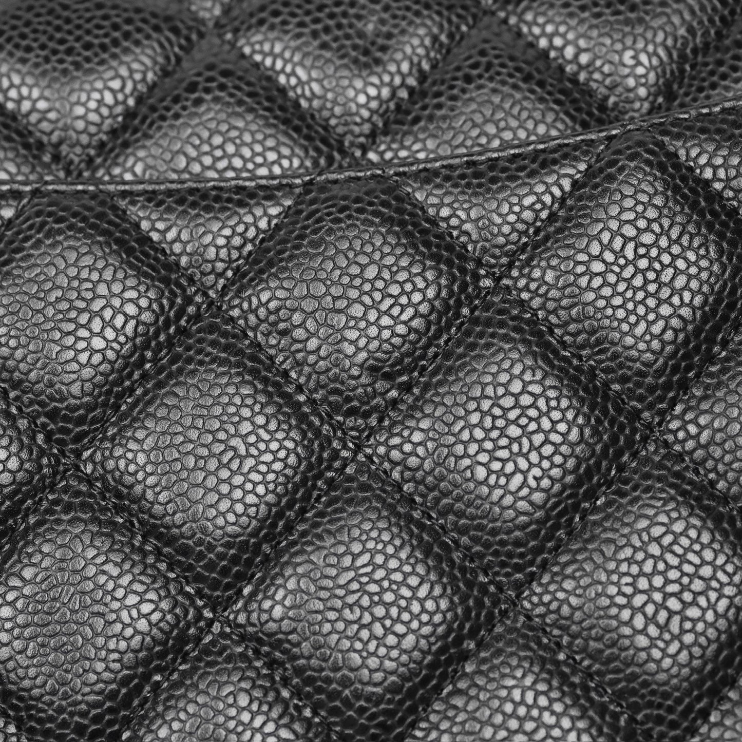 Chanel Maxi Single Flap Quilted Black Caviar Silver Hardware