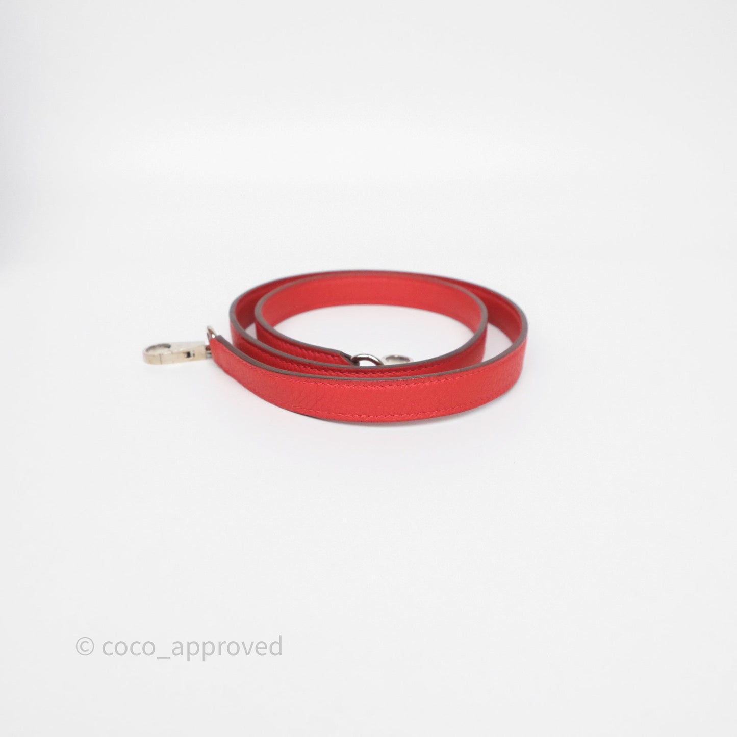 Hermès Kelly 35 Retourne Red Togo Palladium Hardware