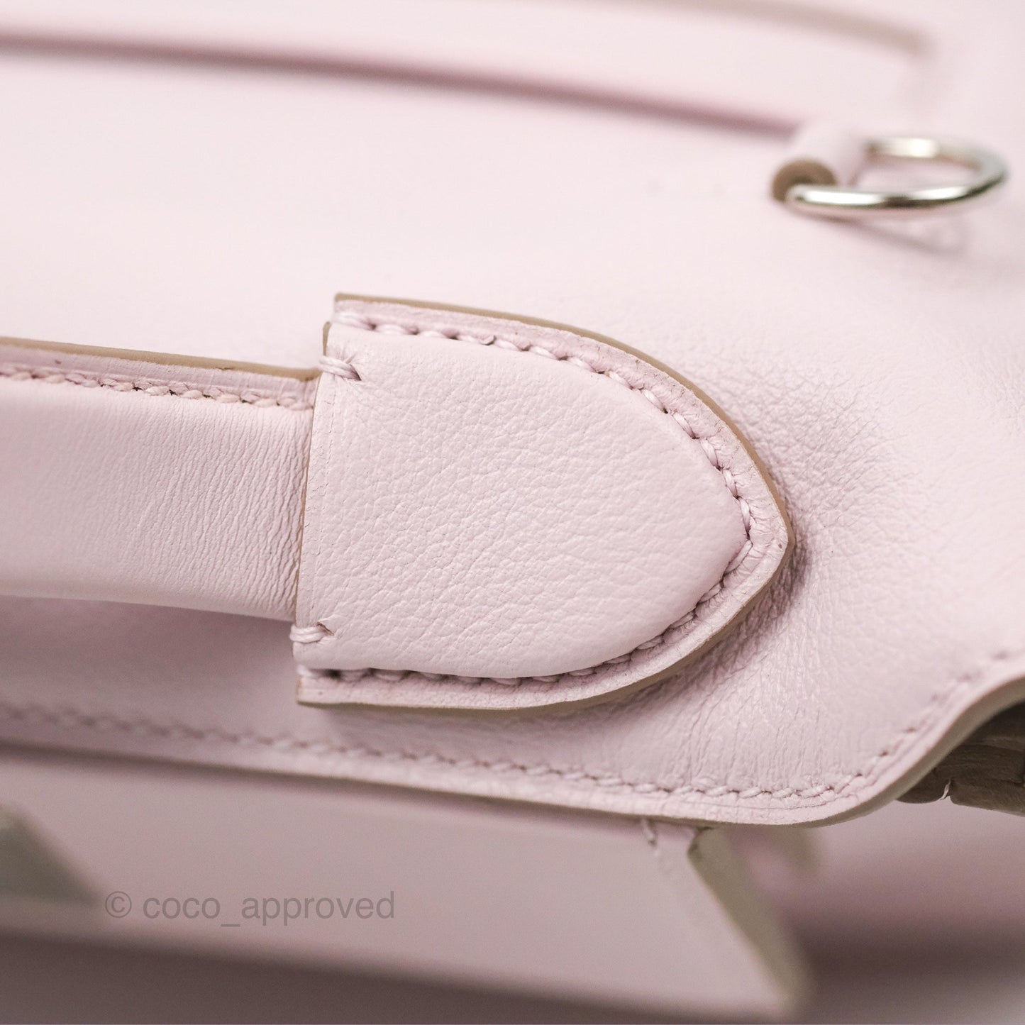 Hermès 24/24 21 Mini Mauve Pale Evercolor/Swift Palladium Hardware