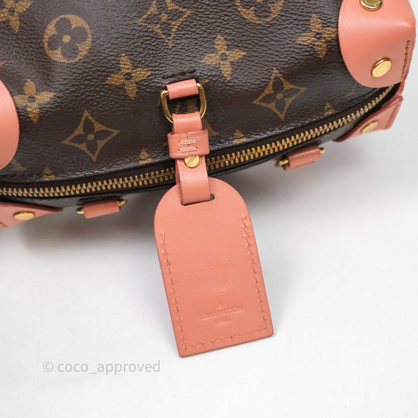 Louis Vuitton Petite Malle Souple Pink Monogram Canvas