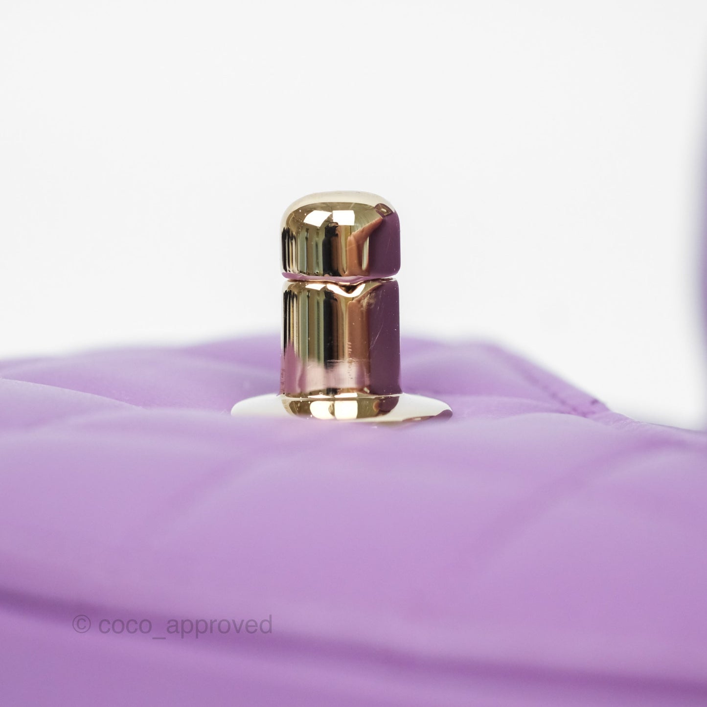 Chanel Small Heart Bag Purple Lambskin Gold Hardware 22S