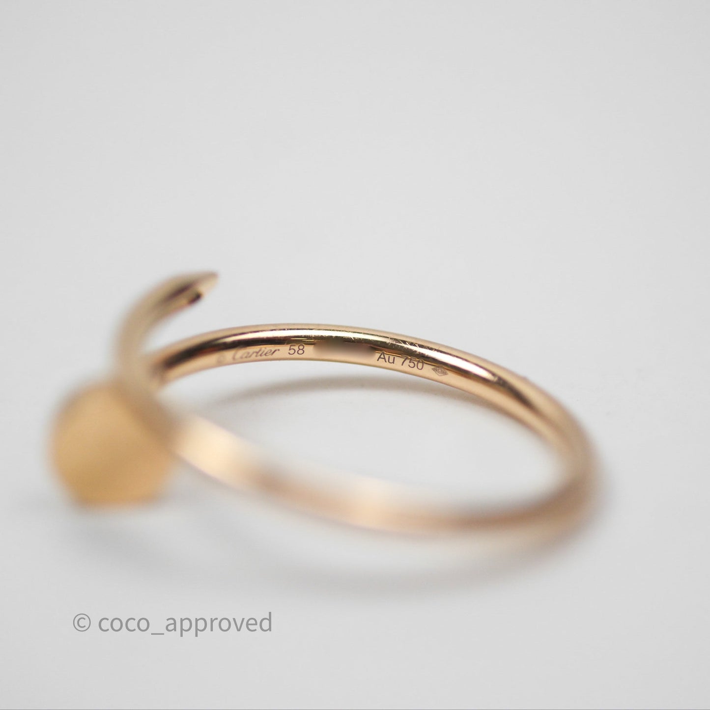 Cartier Juste Un Clou Ring Rose Gold Size 58