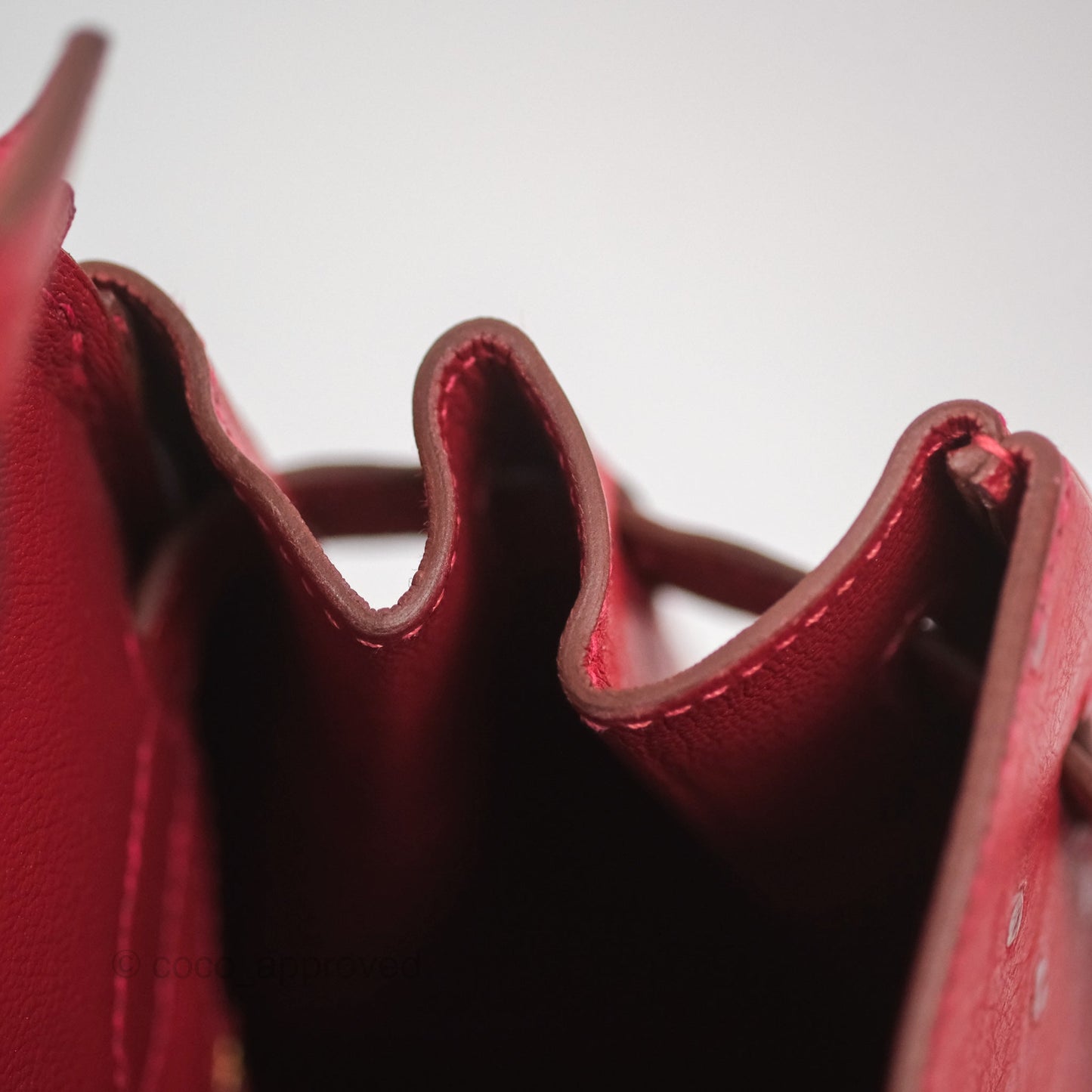 Hermès Birkin Retourne 30 Rouge Vif 53 Ostrich Gold Hardware