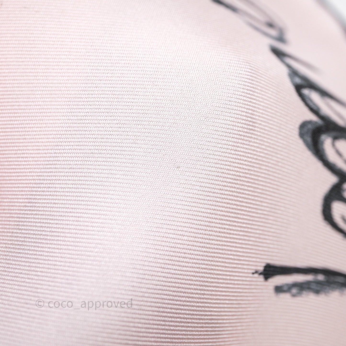 Chanel Logo Pink Silk Scarf 90