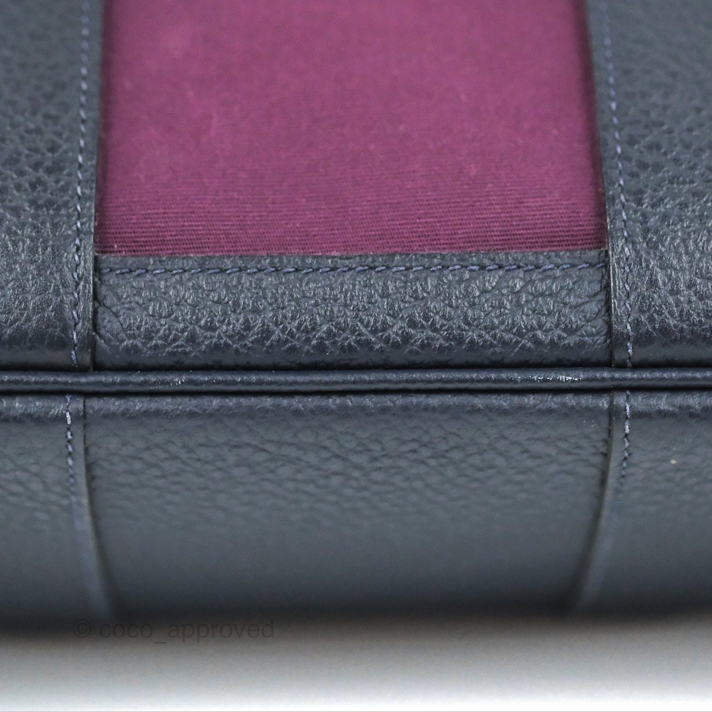 Hermes Garden Party 30 Cassis N5 / Bleu Nuit 2Z Country/Canvas