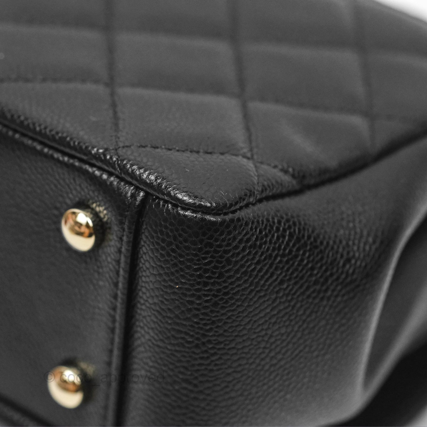 Chanel Quilted Medium Business Affinity Flap Black Caviar Light Gold Hardware