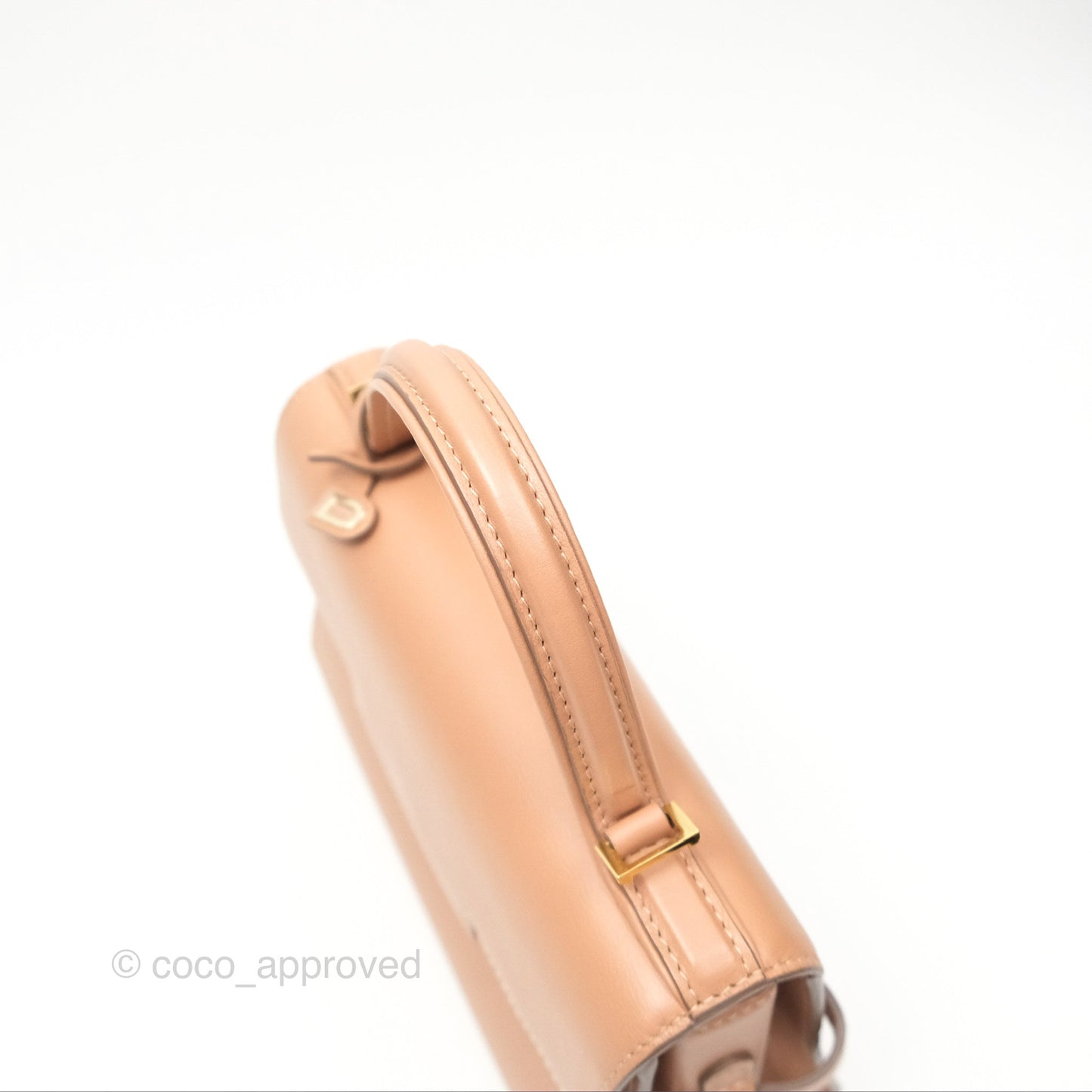 Delvaux Tempête Mini Beige Supple Calfskin Gold Hardware