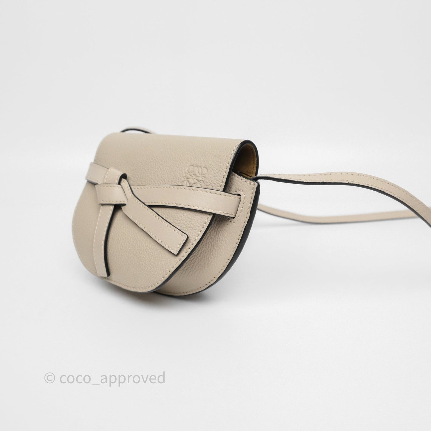 Loewe Mini Dual Gate Bag Sand Grain Calfskin