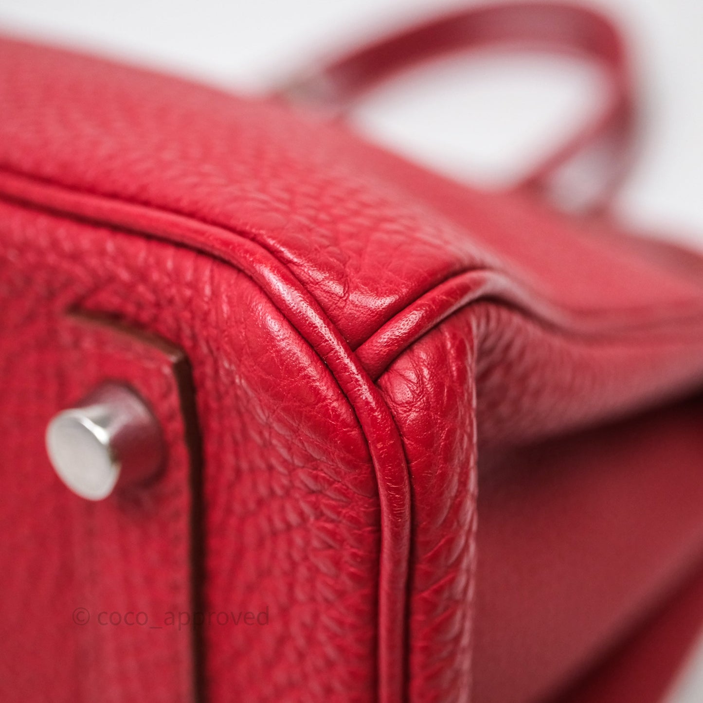 Hermès Birkin 30 Rouge Togo Palladium Hardware