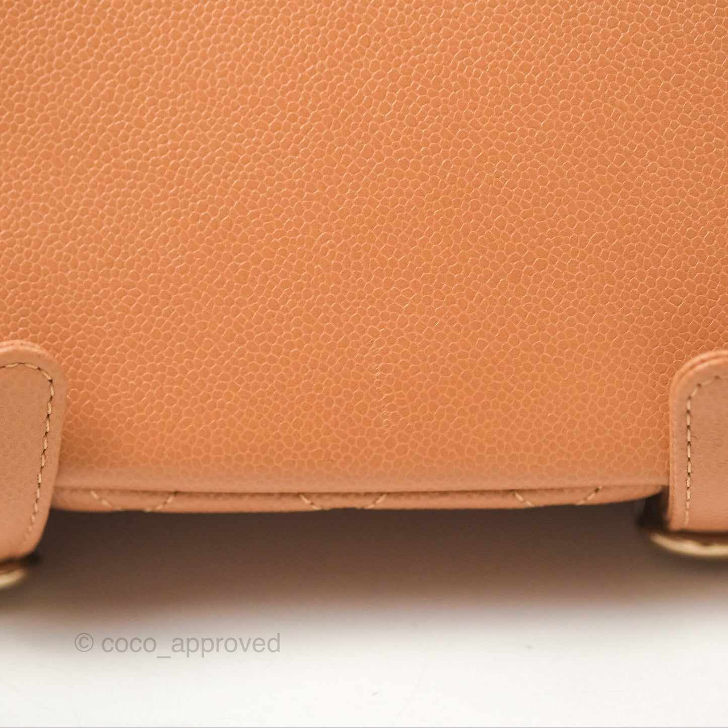 Chanel Duma Backpack Medium Dark Caramel Beige Caviar Gold Hardware