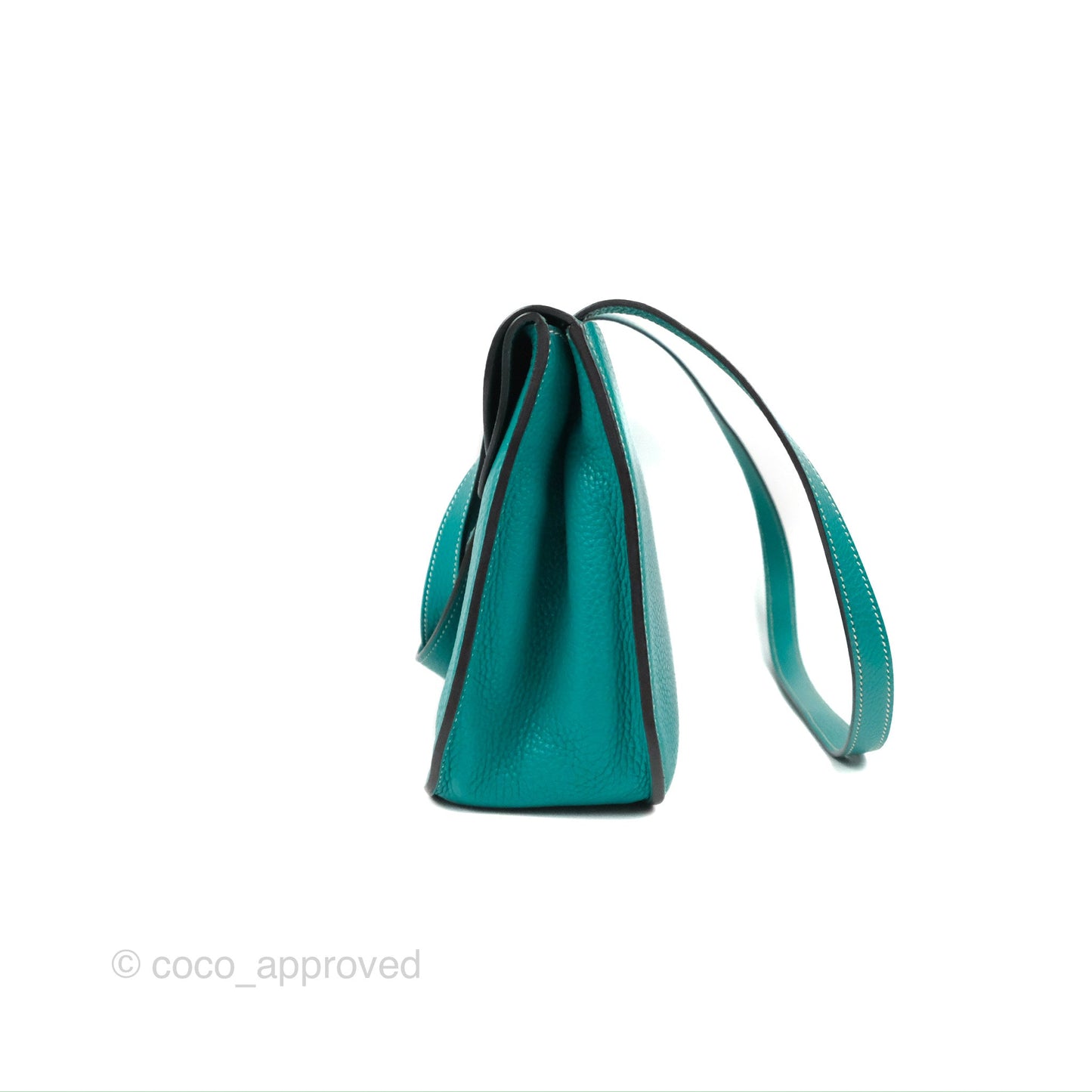 Hermès Halzan 31 Vert Verone Clemence Palladium Hardware