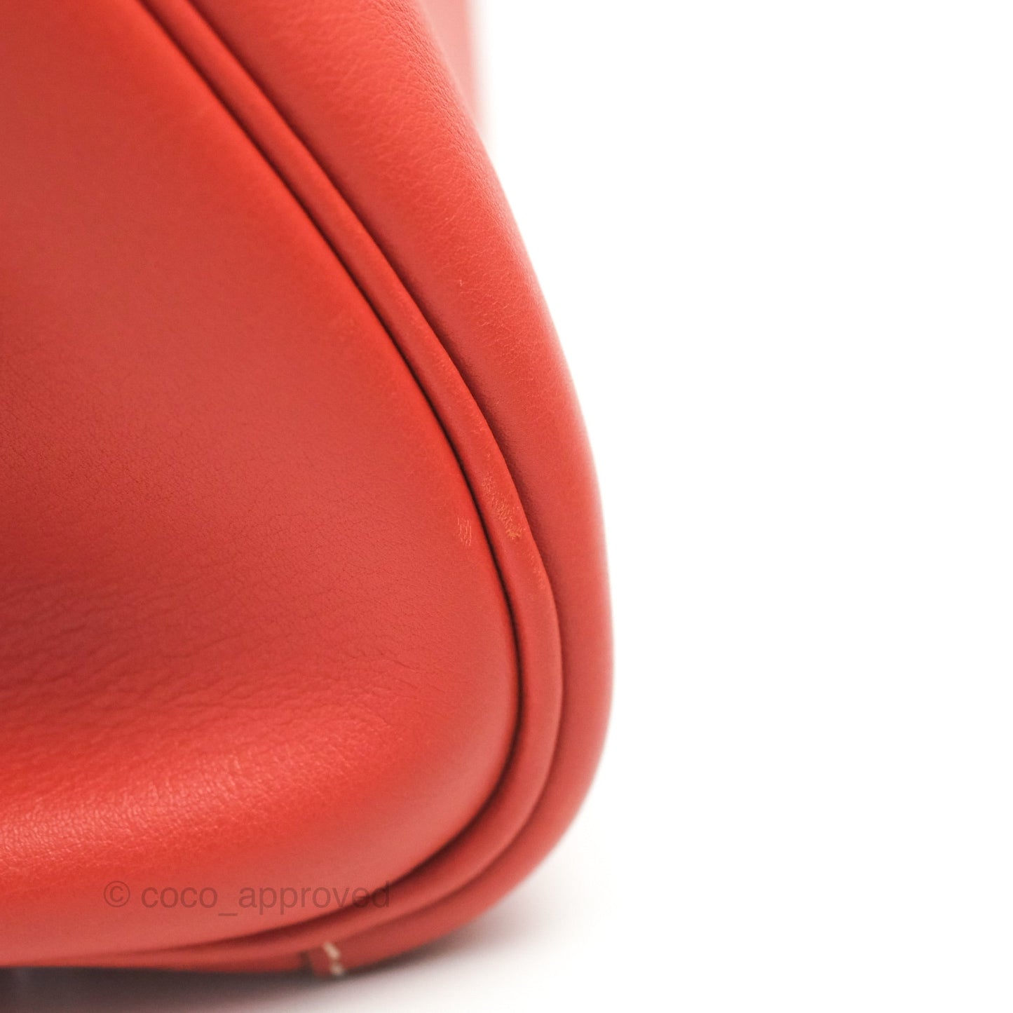 Hermès Lindy 30 Sanguine 9M Swift Palladium Hardware