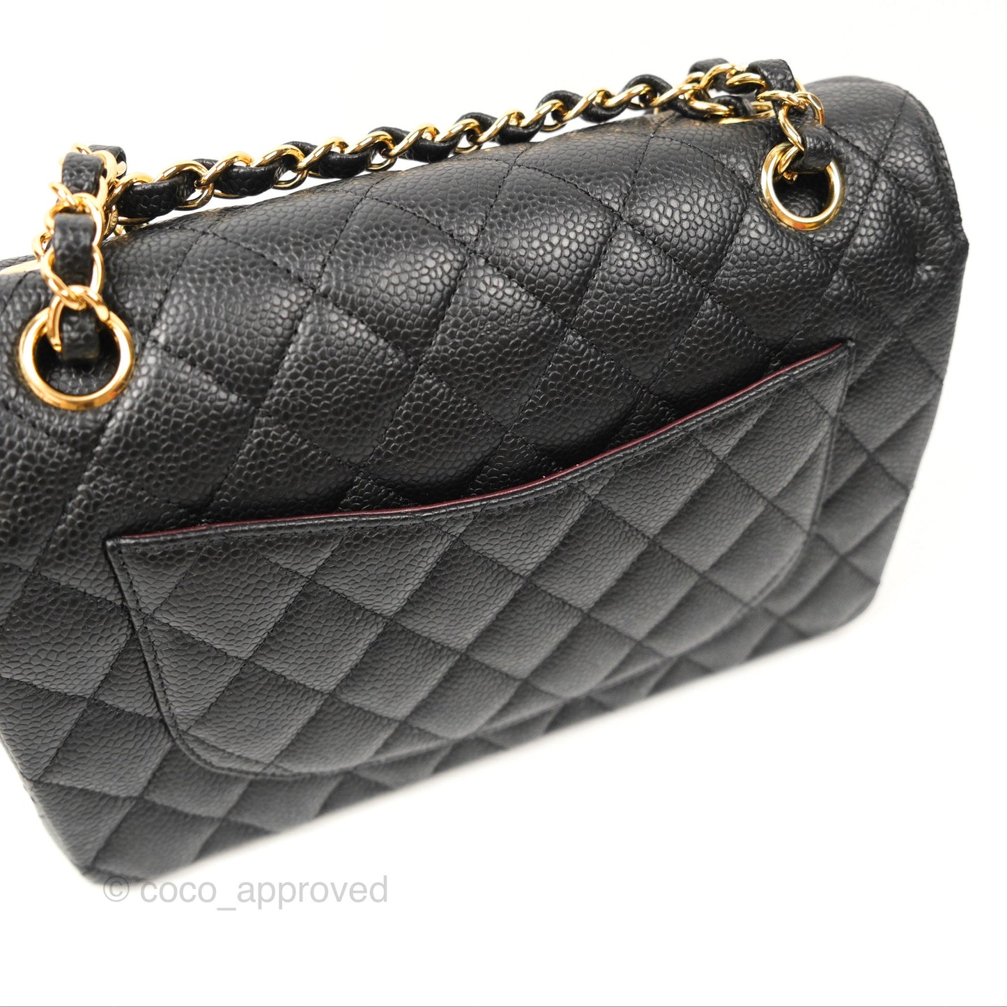 Chanel Classic Small S/M Flap Black Caviar Gold Hardware