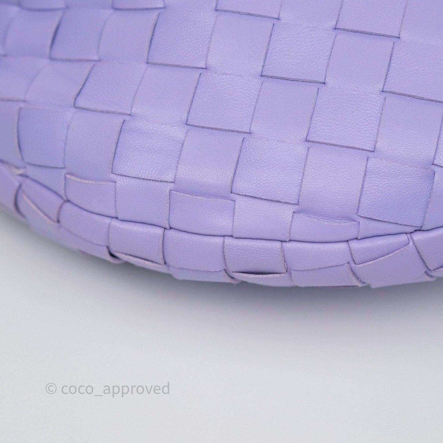Bottega Veneta Teen Jodie Purple Intrecciato Lambskin