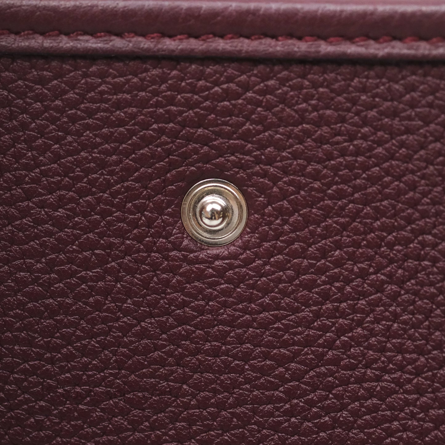 Hermès Mini Evelyne 16 Bordeaux 57 Taurillon Maurice Palladium Hardware