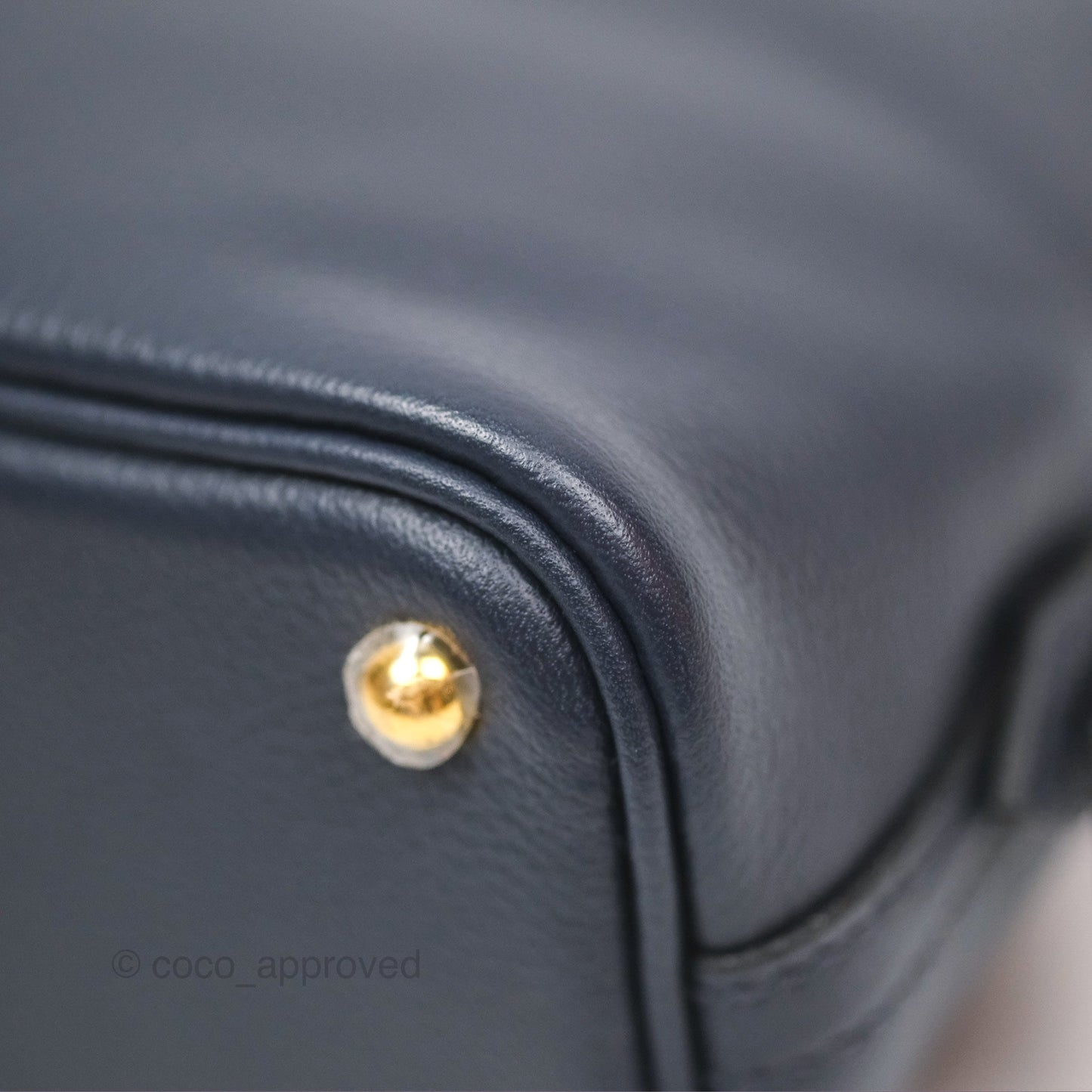 Hermès Bolide Mini 1923 Bleu Nuit 2Z Evercolor Gold Hardware