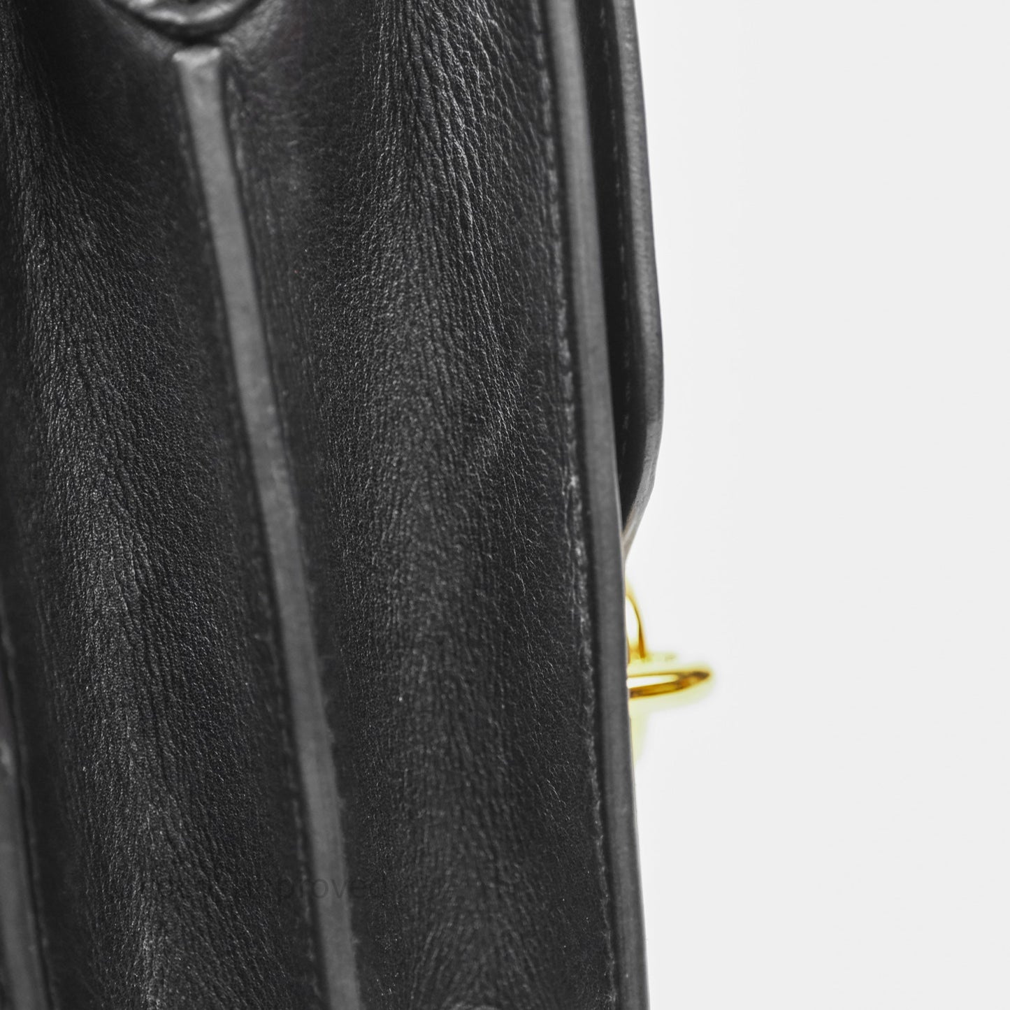 Hermès Roulis Mini 18 Black Veau Evergrain Gold Hardware