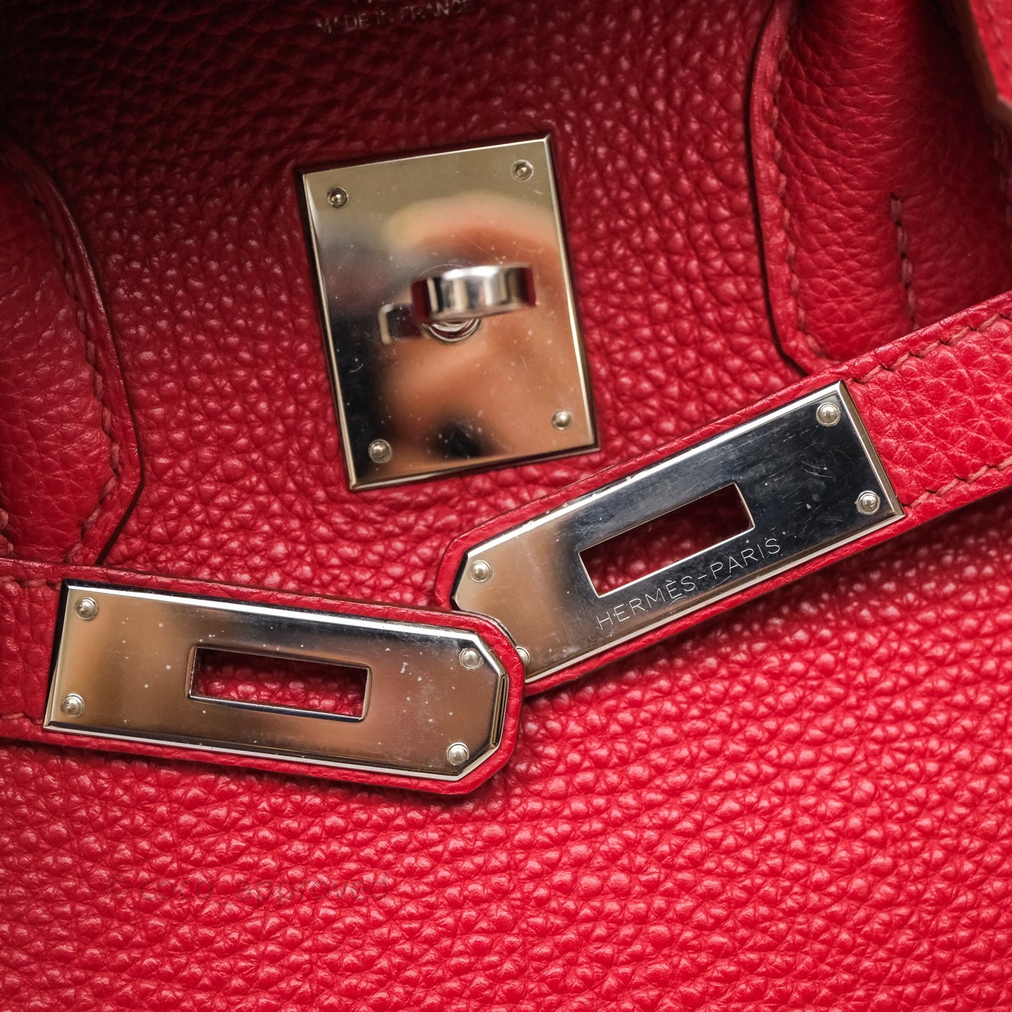 Hermès Birkin 30 Rouge Togo Palladium Hardware
