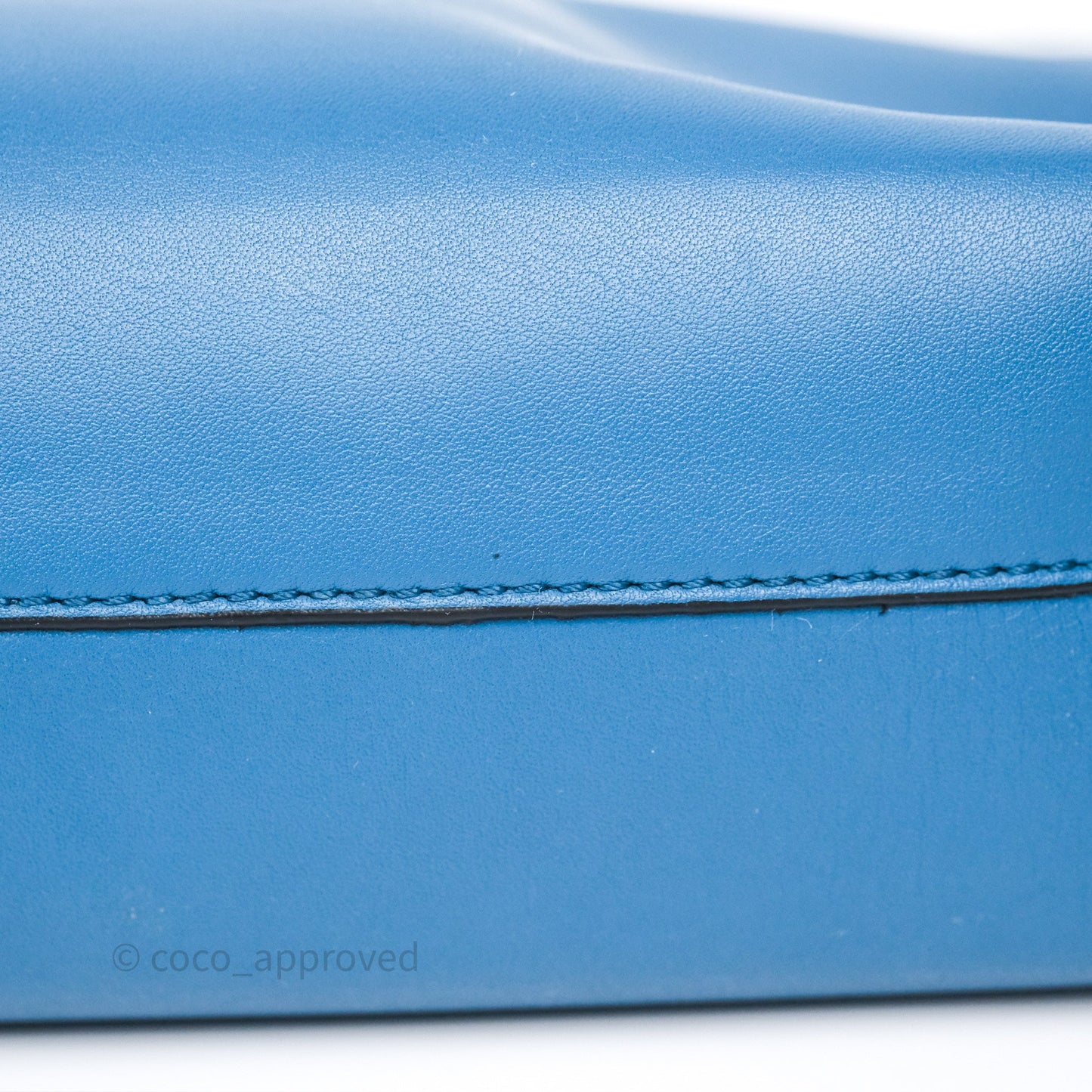 Loewe Mini Flamenco Clutch Nappa Calfskin Teal Blue