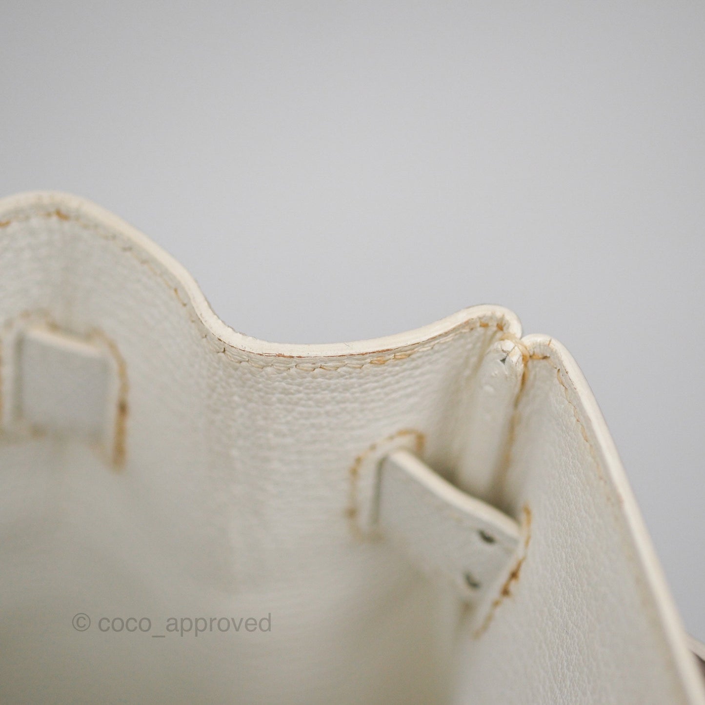 Hermès Birkin 30 Retourne White Epsom Palladium Hardware