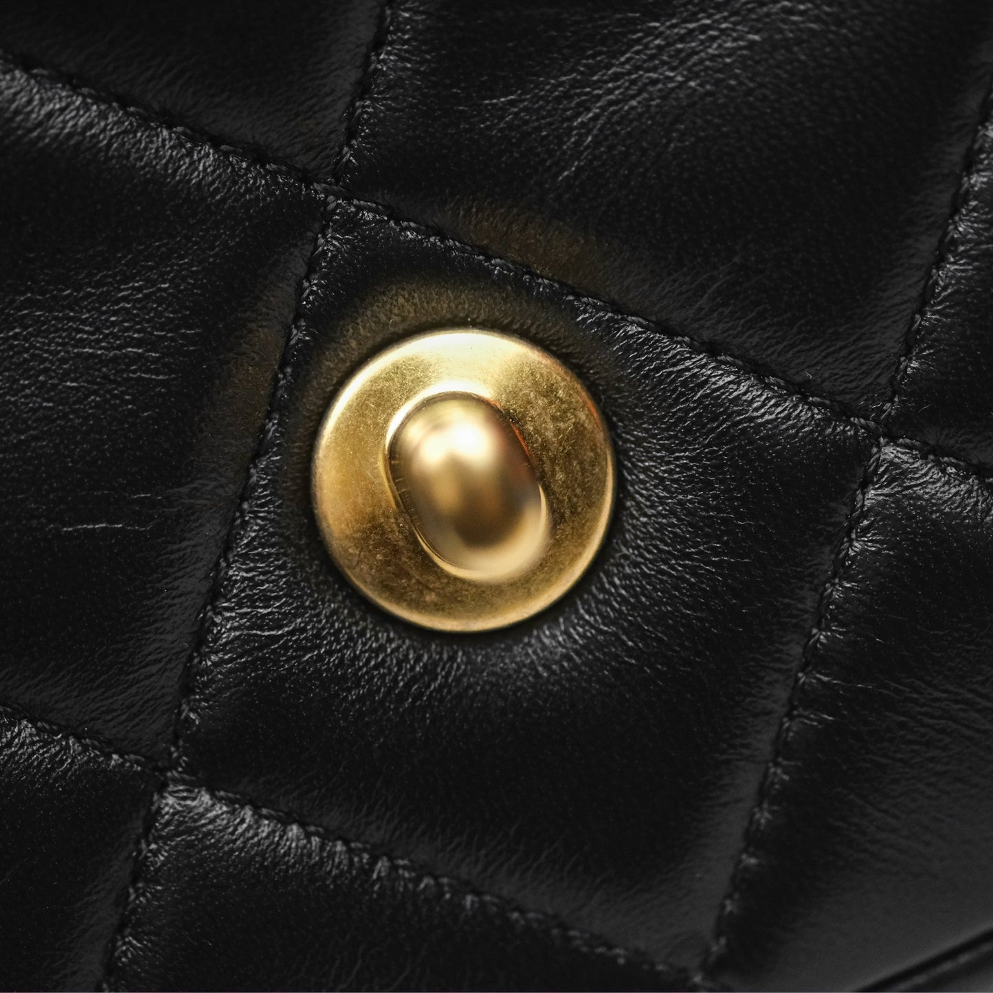 Chanel Quilted My Perfect Mini With Pearl Black Lambskin Gold Hardware 21K
