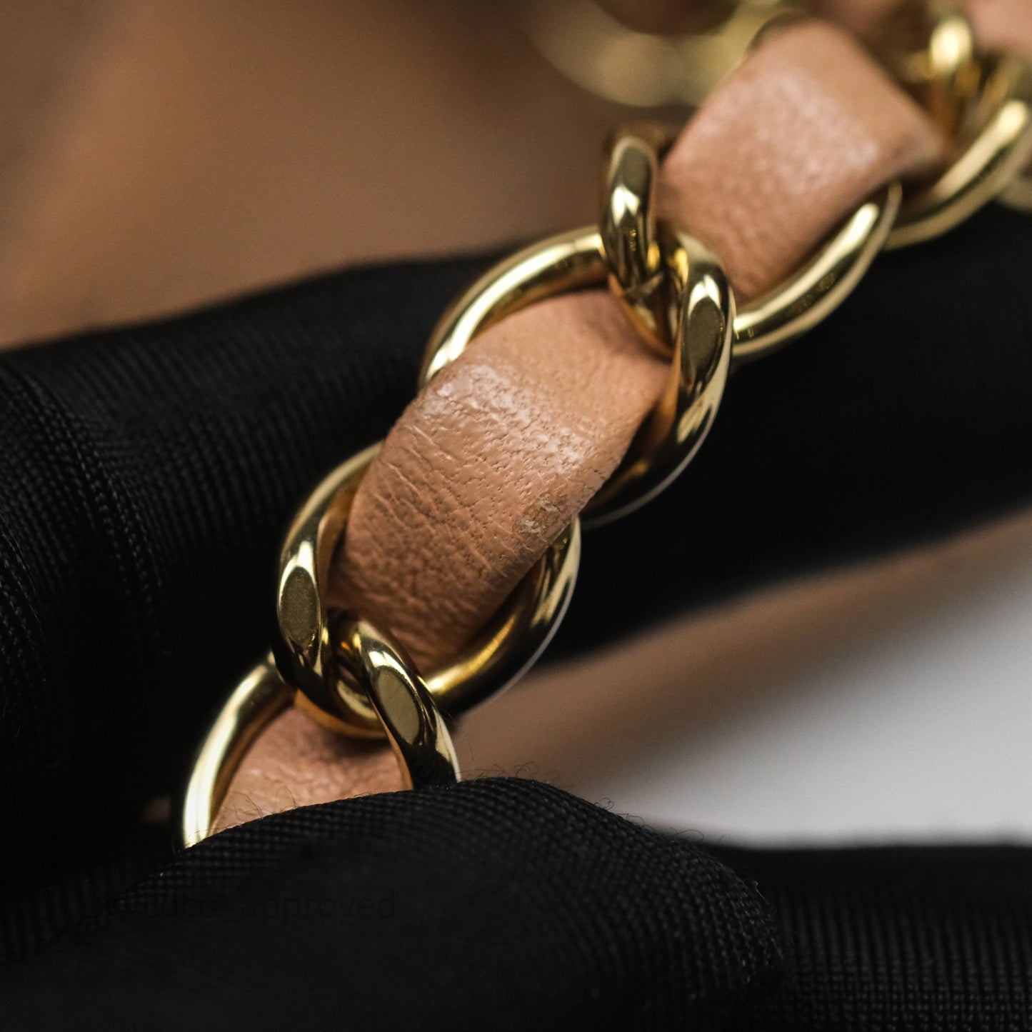 Chanel Mini Square Flap Quilted Beige Lambskin Gold Hardware