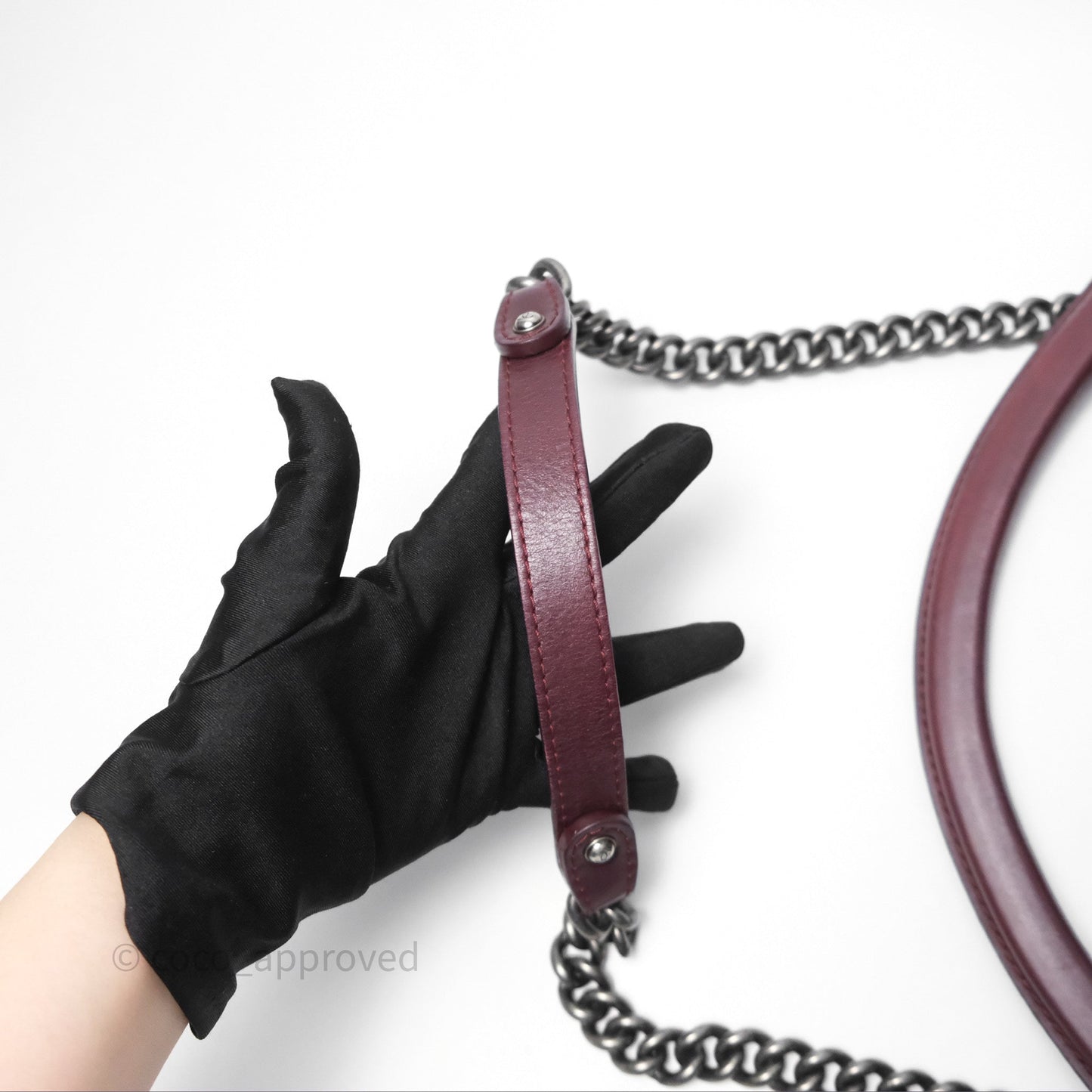 Chanel Quilted Large Prestige Top Handle Flap Calfskin Black Ruthenium Hardware