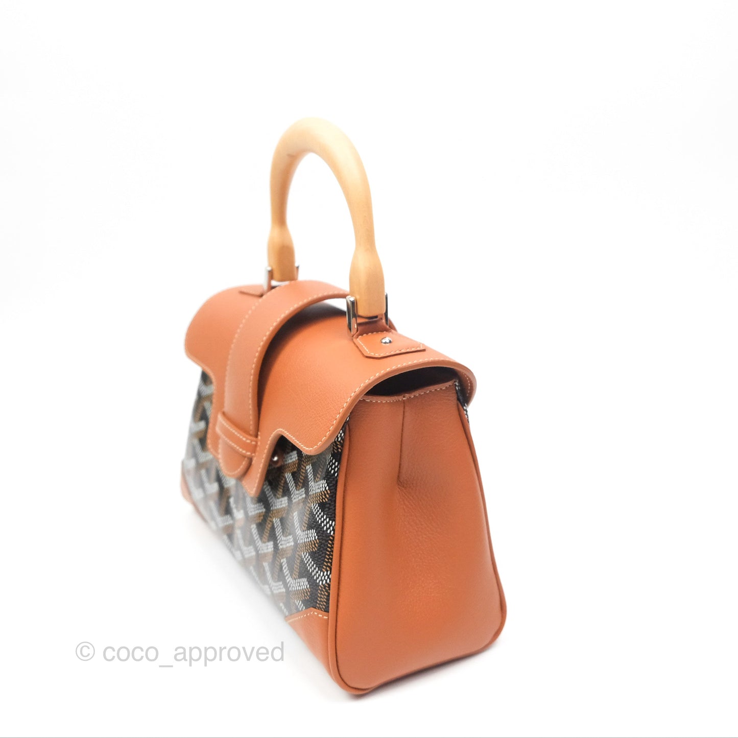Goyard Saïgon Mini Bag Tan Goyardine Canvas/Chevroches Calfskin