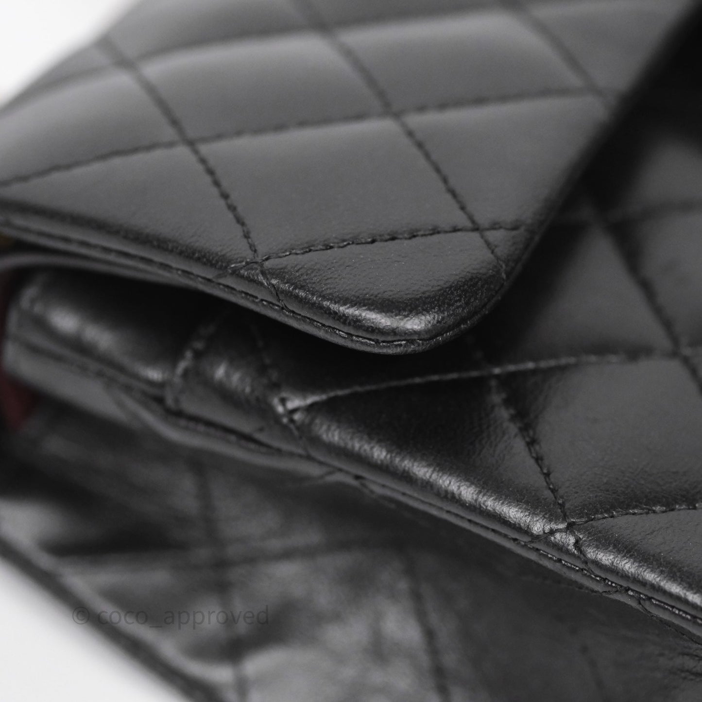Chanel Small Classic Flap Quilted Black Lambskin Gold Hardware