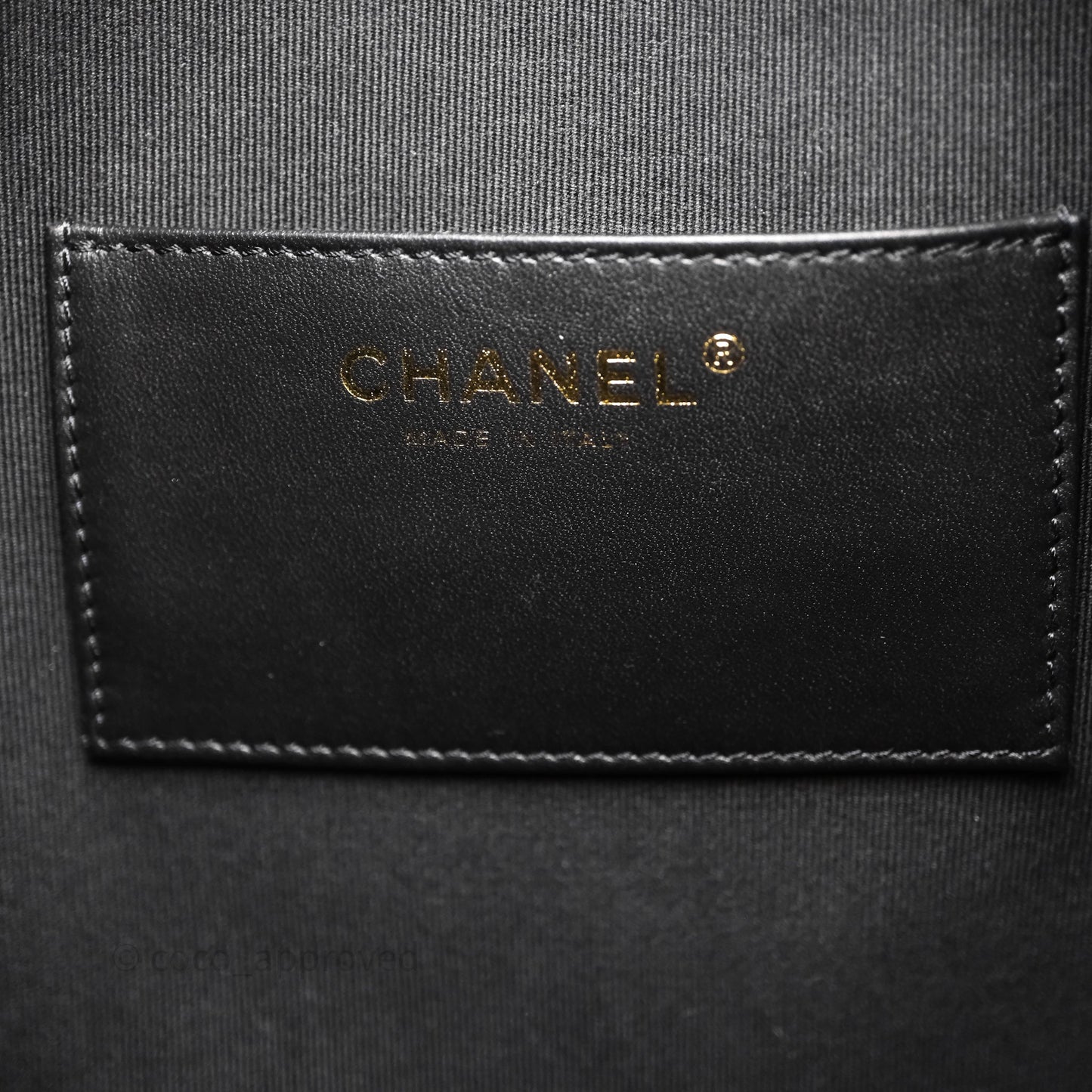 Chanel 25 Medium Black Crumpled Calfskin Aged Gold Hardware