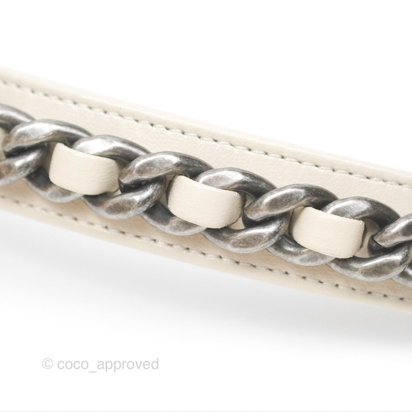 Chanel 19 Small Ivory Mixed Hardware