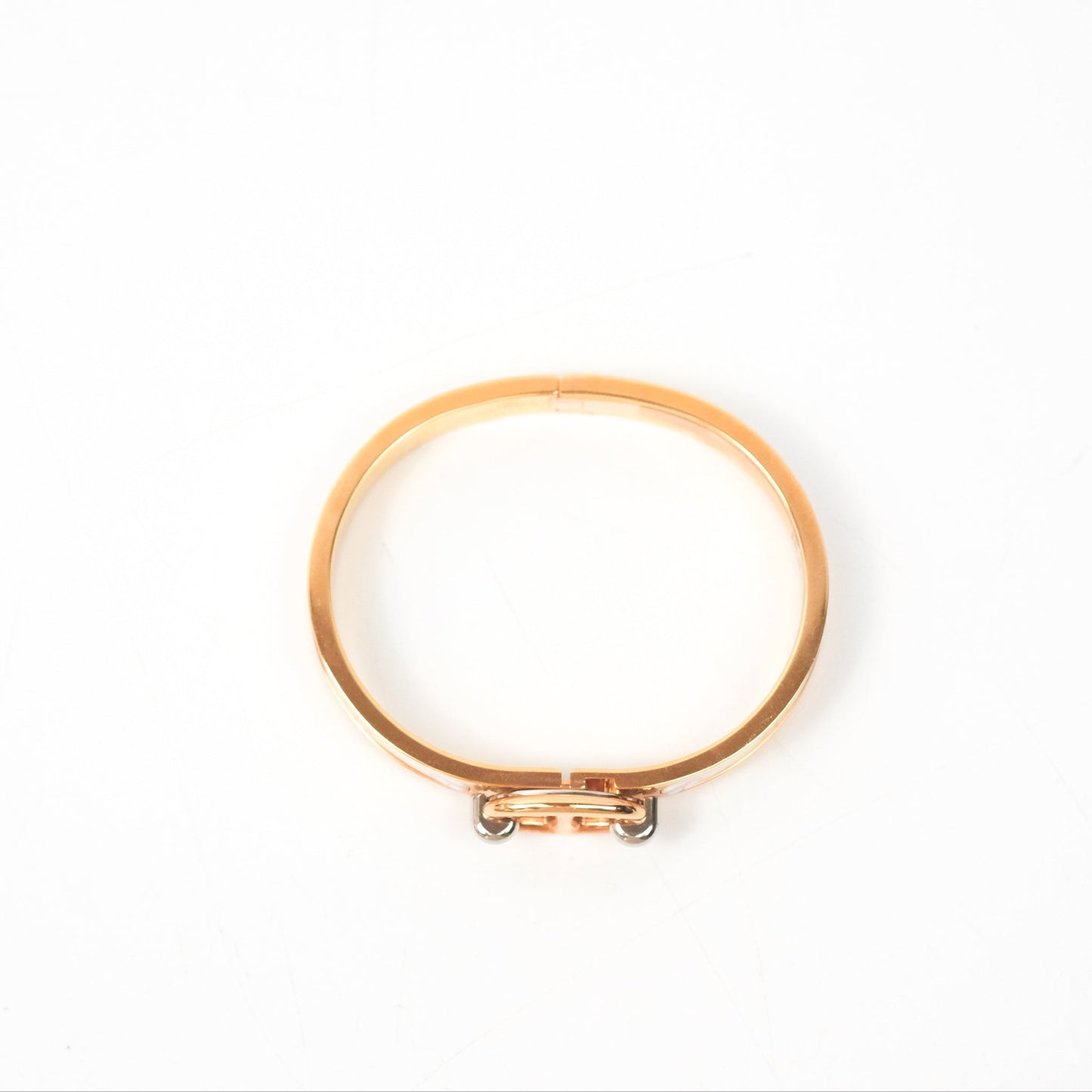 Hermès Mini Clic Chaine D'ancre Farandole Bracelet Pastel Acidulé Rose Gold Hardware