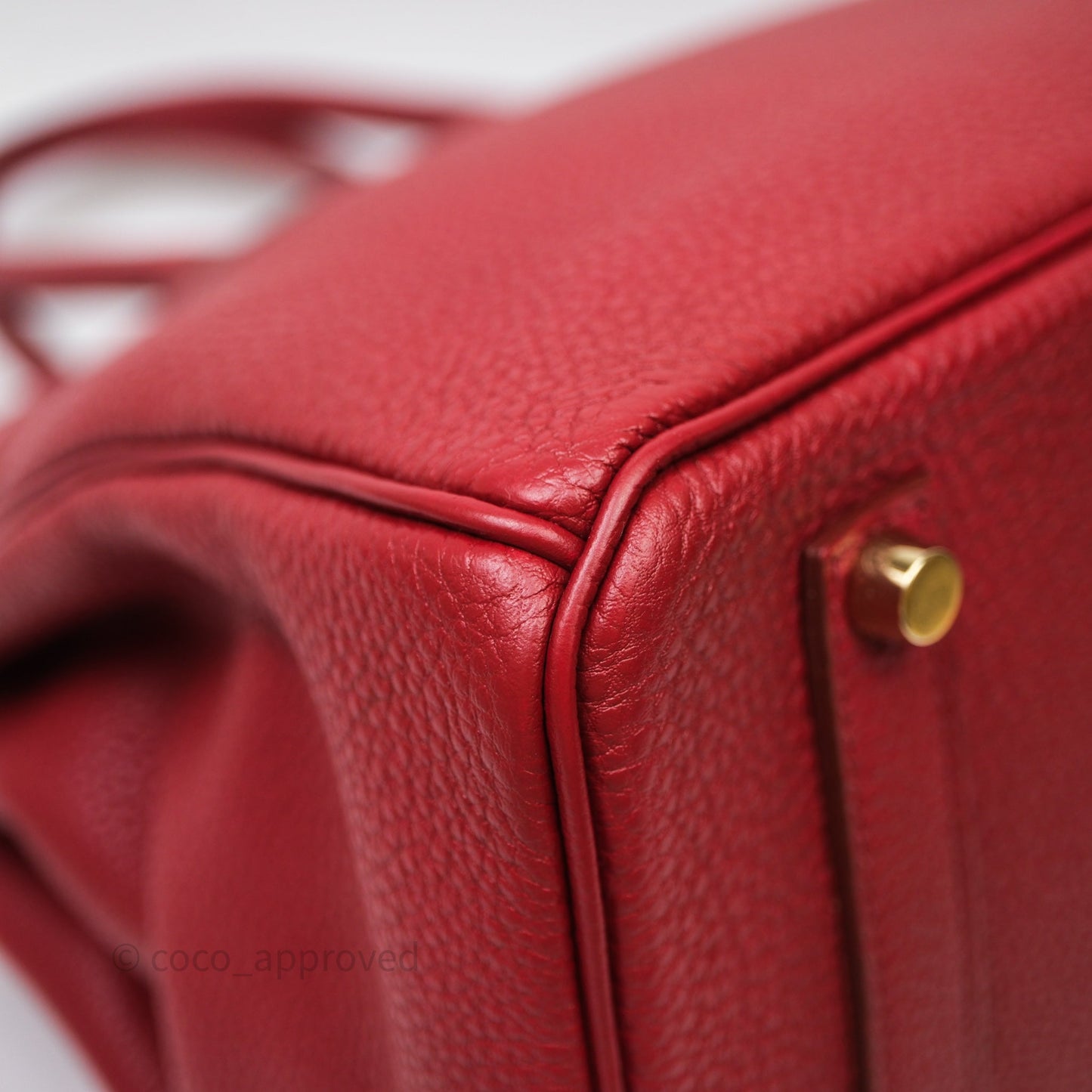 Hermès Birkin 35 Red Togo Gold Hardware