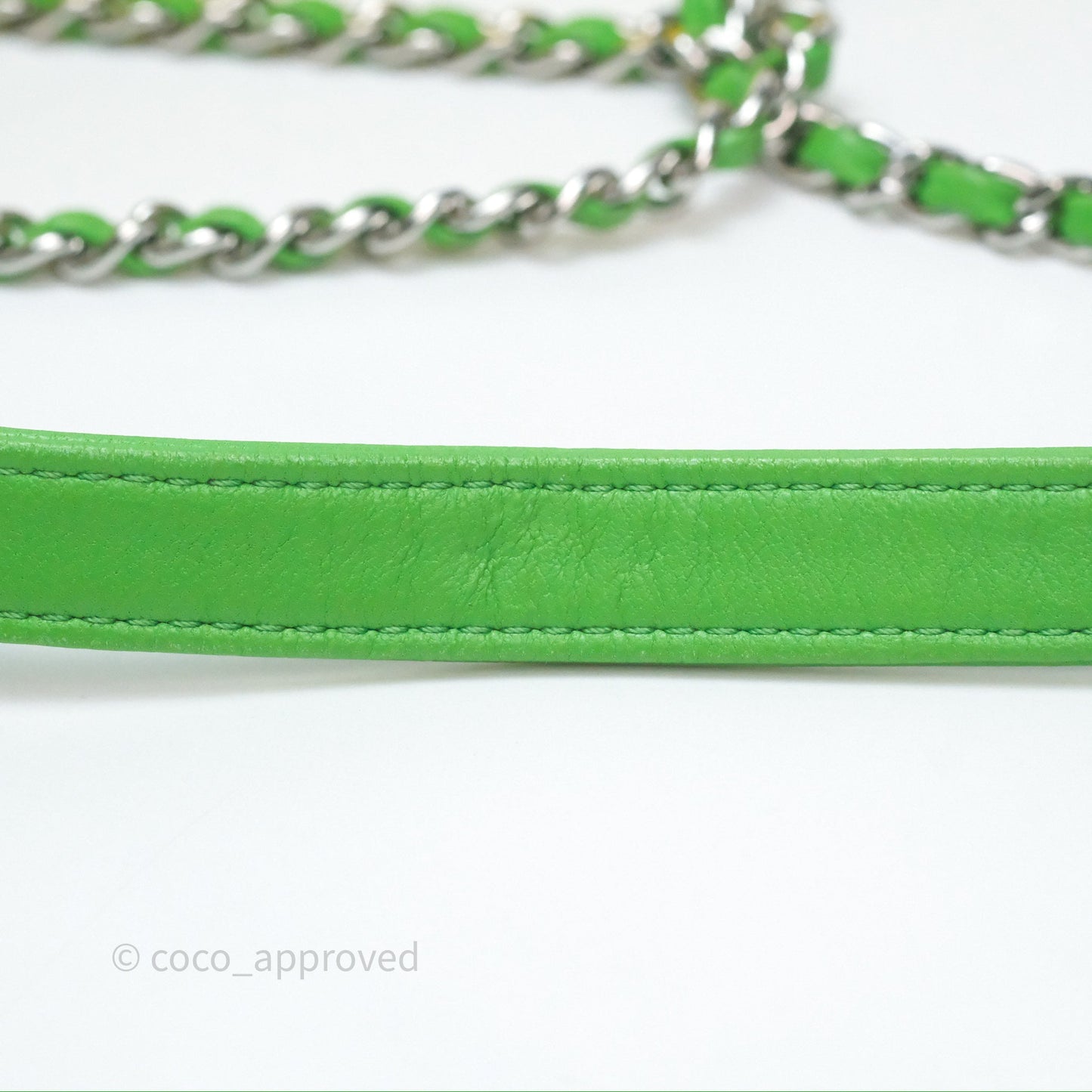 Chanel Mini Coco Splash Flap Bag PVC Lambskin Pink/Yellow/Green Silver Hardware