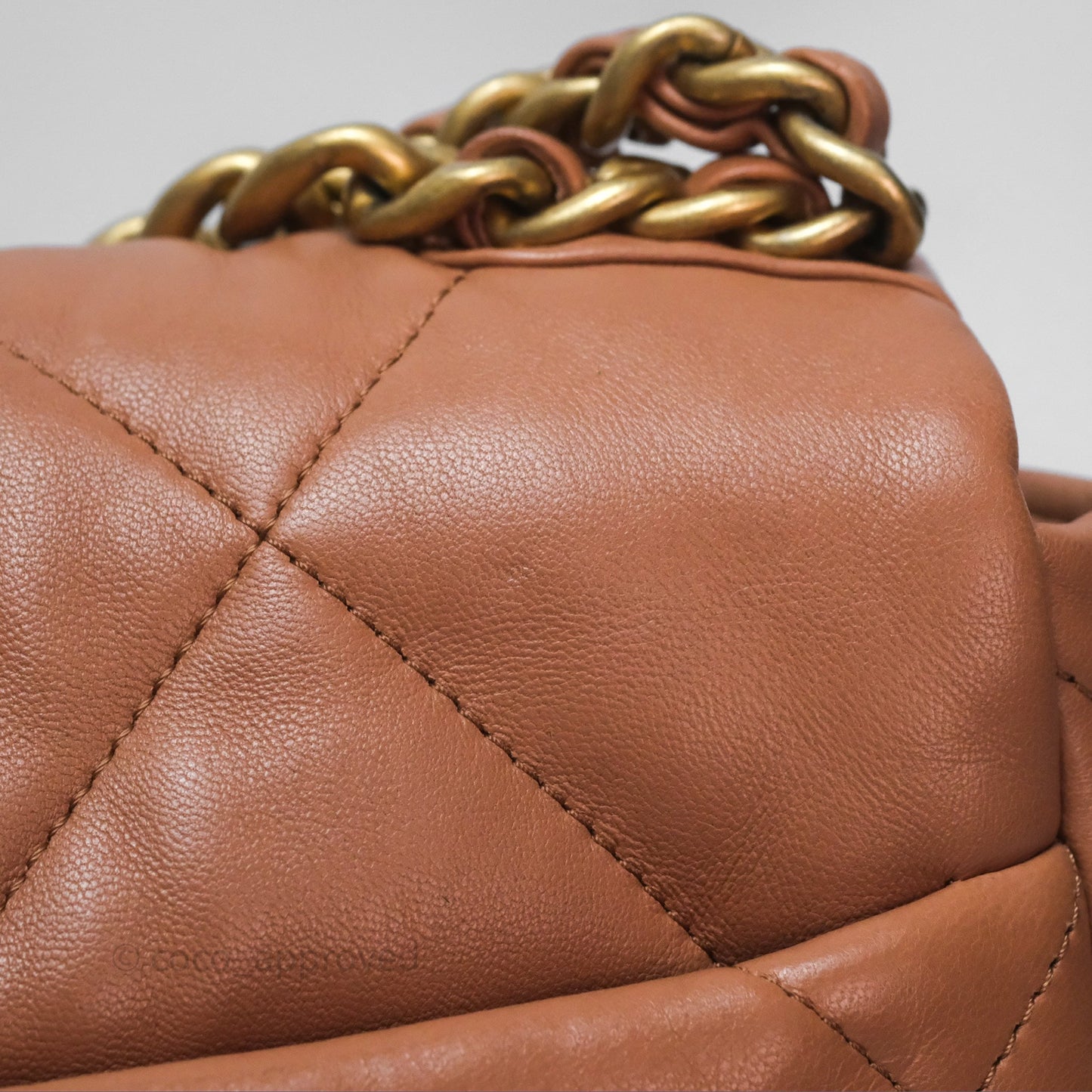 Chanel 19 Small Caramel Mixed Hardware