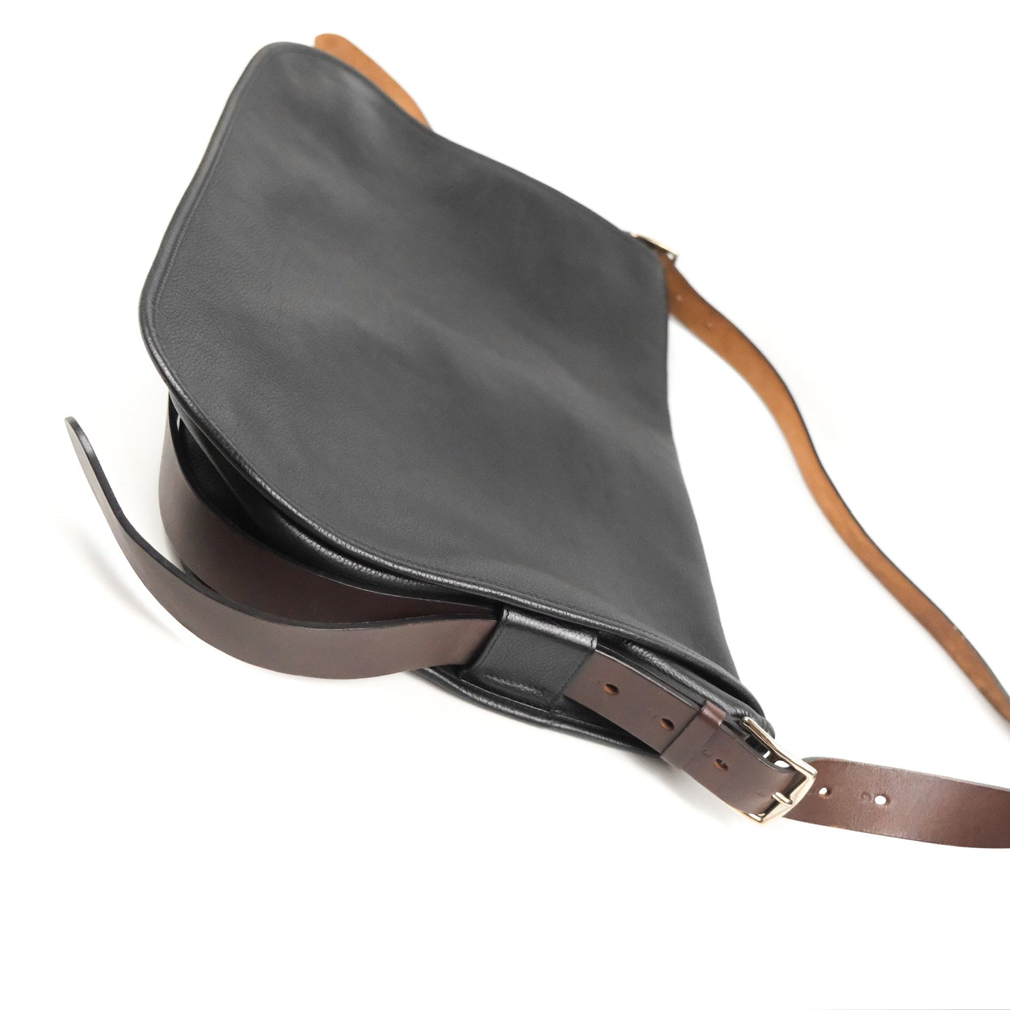 Hermès Men's Barda 43 Messenger Bag Black Ebene Alamo