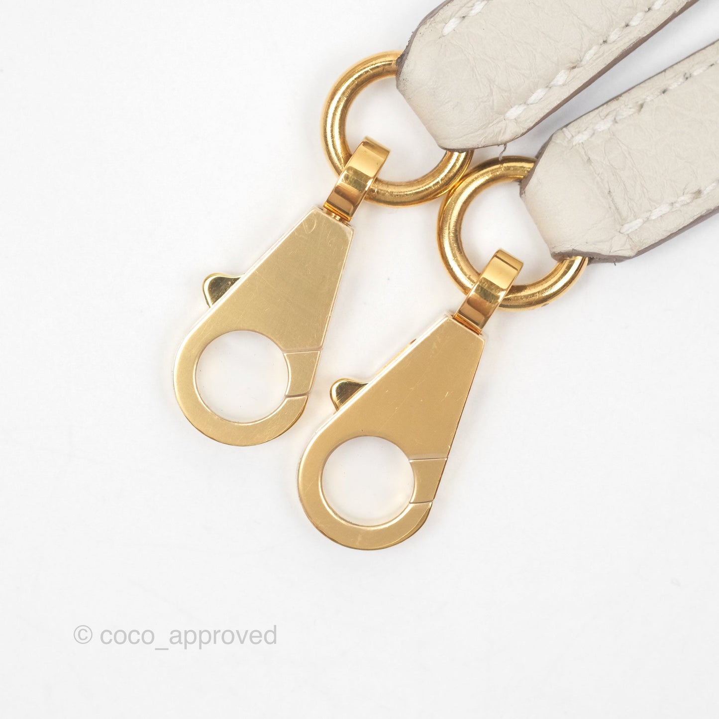 Hermès Kelly 28 Retourn Craie 10 Togo Gold Hardware