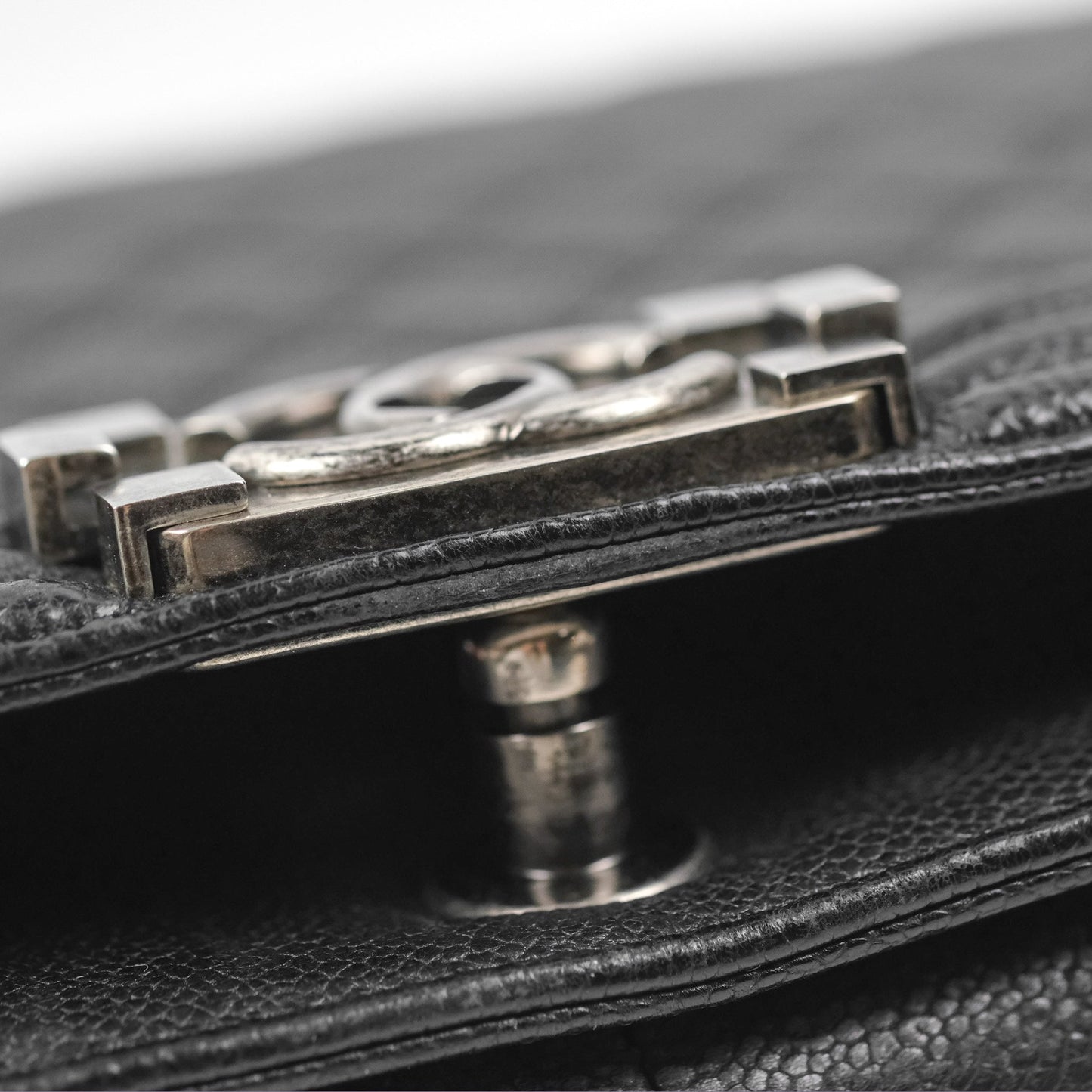 Chanel Quilted New Medium Boy Black Caviar Ruthenium Hardware