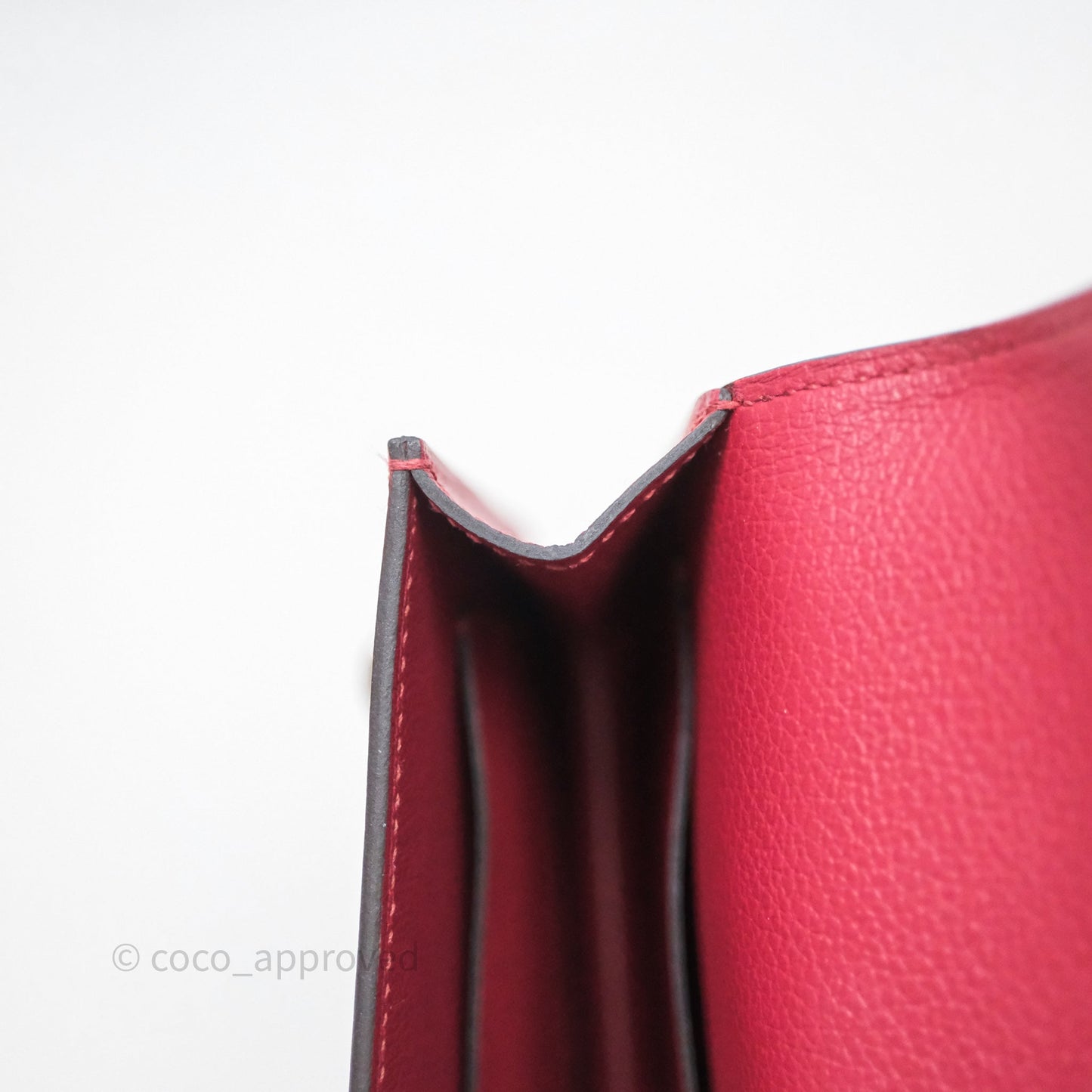 Hermès Roulis Slim Wallet Rouge H 55 Evercolor Palladium Hardware