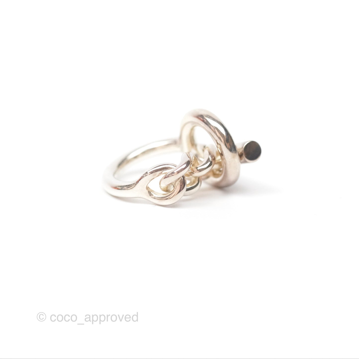 Hermès Echappee Ring GM Sterling Silver
